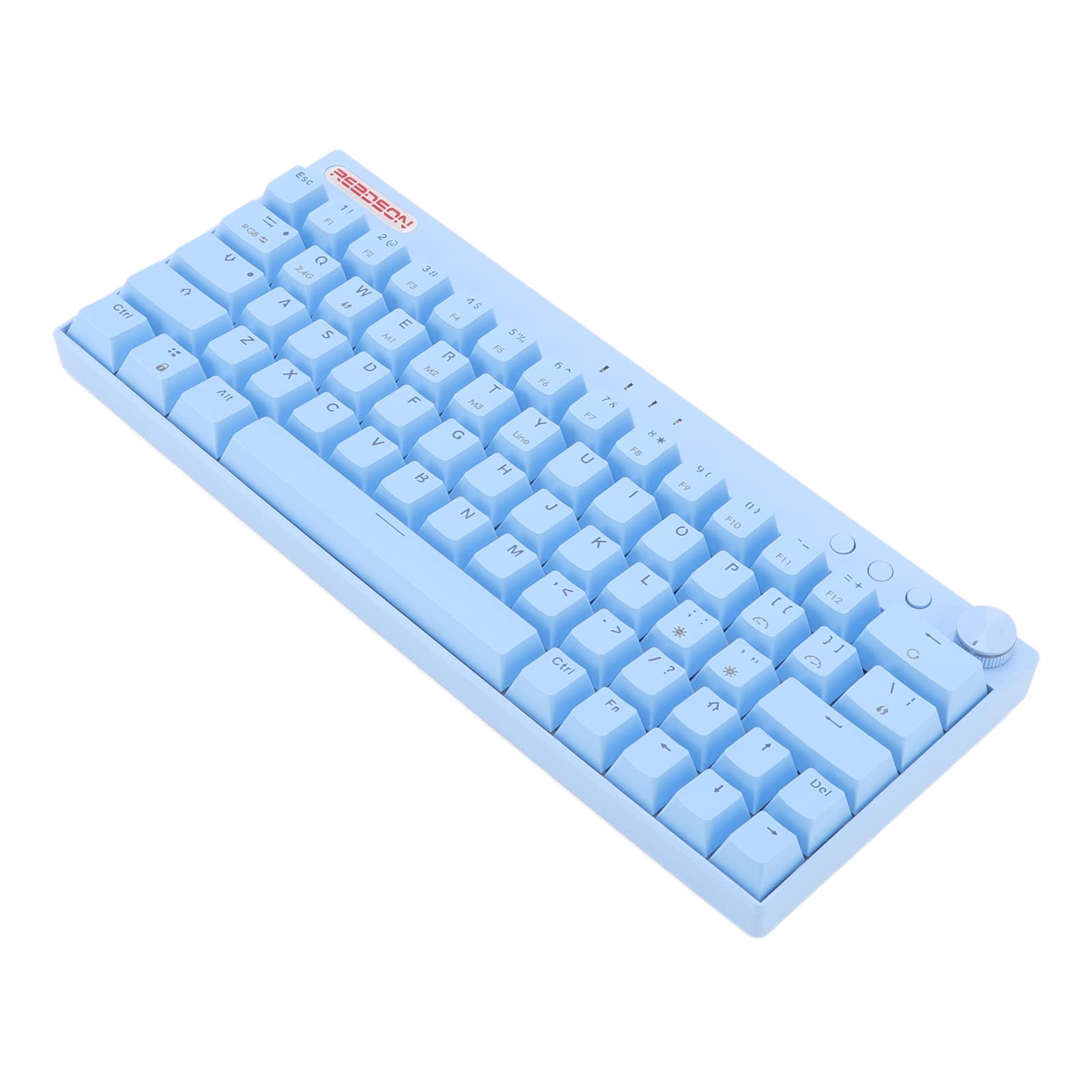 60% Wireless RGB Mechanical Keyboard - BT5.0/3.0, 2.4G, Type-C - Blue Switch for Gaming & Office