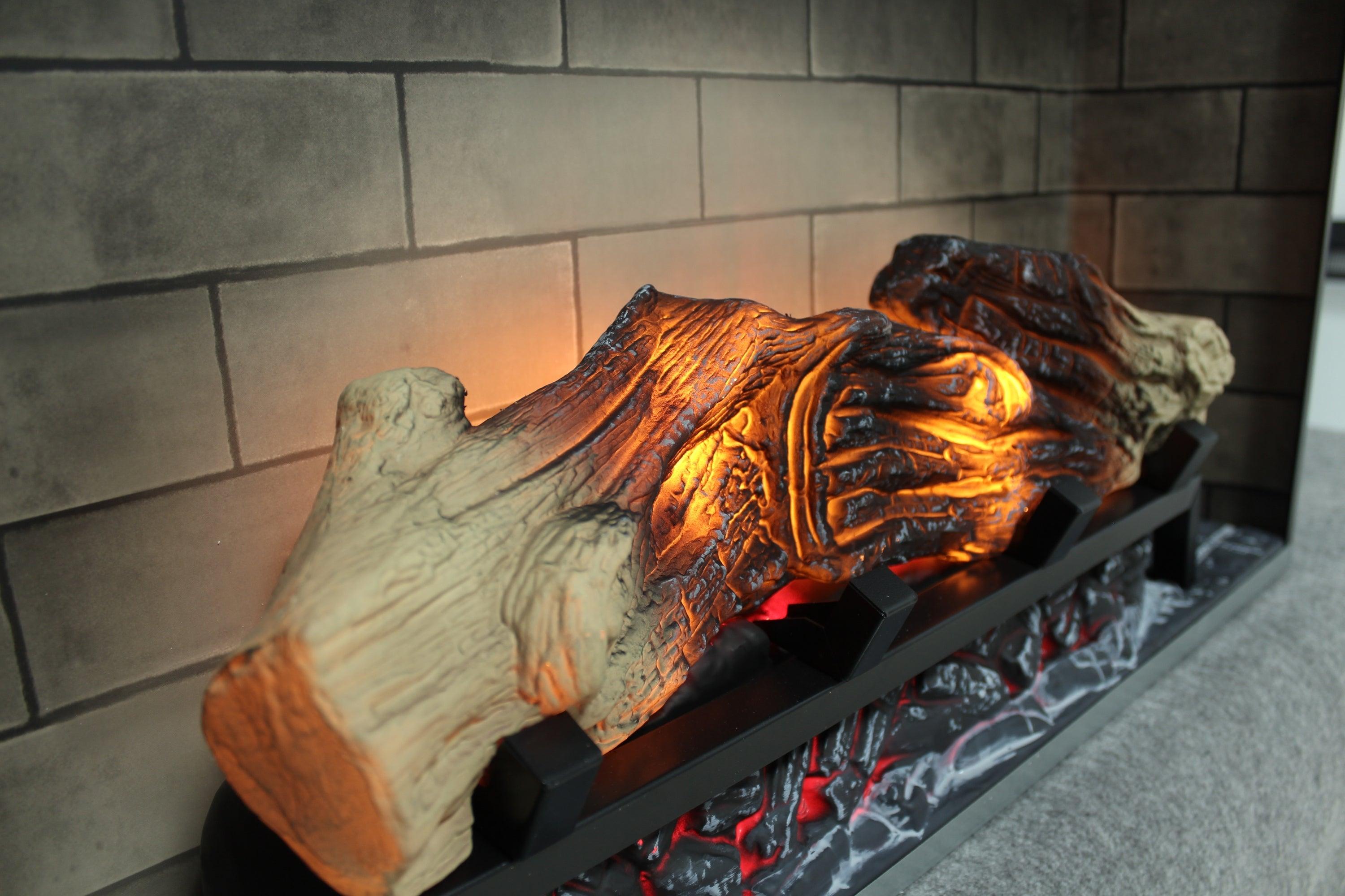 28 Inch Electric Fireplace Insert with Multicolored Flames - Realistic LED Fireplace Heater for Living Room, Bedroom & Office - Energy Efficient & Remote Control