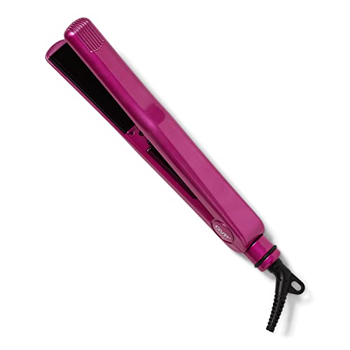 Best 1 Inch Ceramic Flat Iron for Hair Styling - Hot Pink | Professional Hair Straightener for Smooth & Shiny Hair | Perfect for Home Use, Salons & Travel