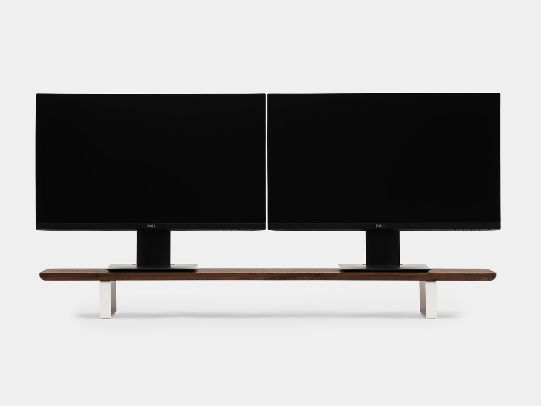 Dual Monitor Stand for Desk - Adjustable Computer Monitor Riser with Shelf - Perfect for Home Office, Gaming Setup & Workspace Organization
