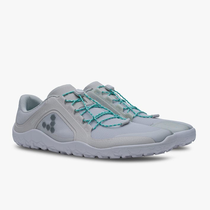 Vivobarefoot Women's Primus Trail II FG Barefoot Shoes - Moonstone Color | Lightweight & Flexible for Trail Running, Hiking & Outdoor Adventures