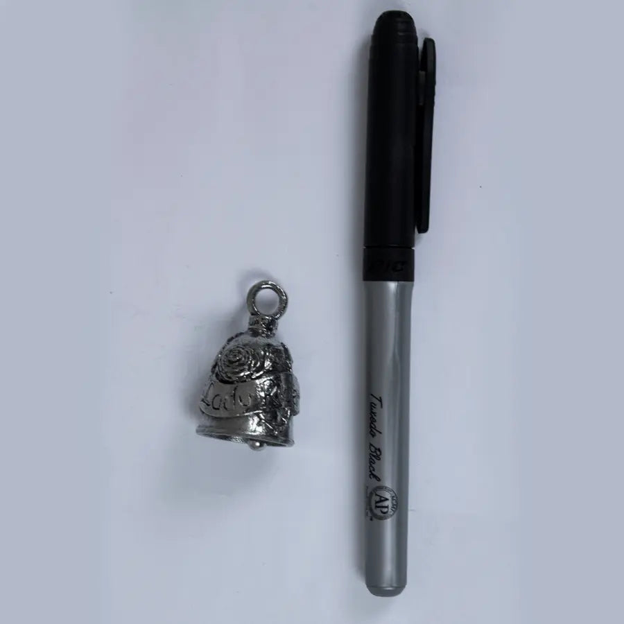 Open Road Lady Rider Motorcycle Guardian Bell - Protection Charm for Female Bikers | Perfect Gift for Motorcycle Enthusiasts | Use on Harley, Cruiser & Touring Bikes