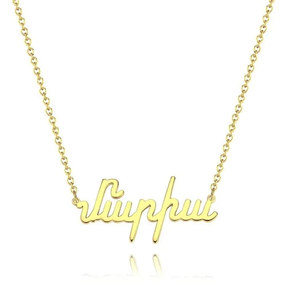 Custom Armenian Name Necklace for Women - Personalized Name Plate Pendant Jewelry - Unique Gift for Mom, Wife, Girlfriend - Perfect for Birthdays, Anniversaries & Special Occasions