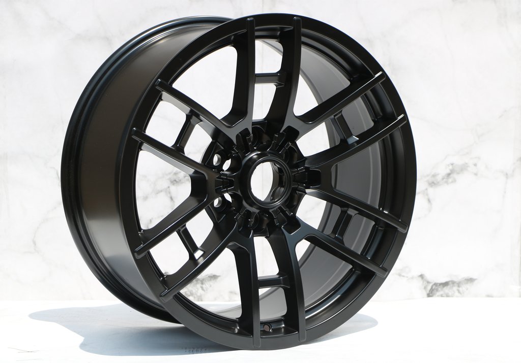 17-Inch Black Pro Style Alloy Wheels for Toyota Tacoma, 4Runner, FJ Cruiser, Tundra, Sequoia & Land Cruiser - Durable Off-Road Rims for Adventure & Daily Driving