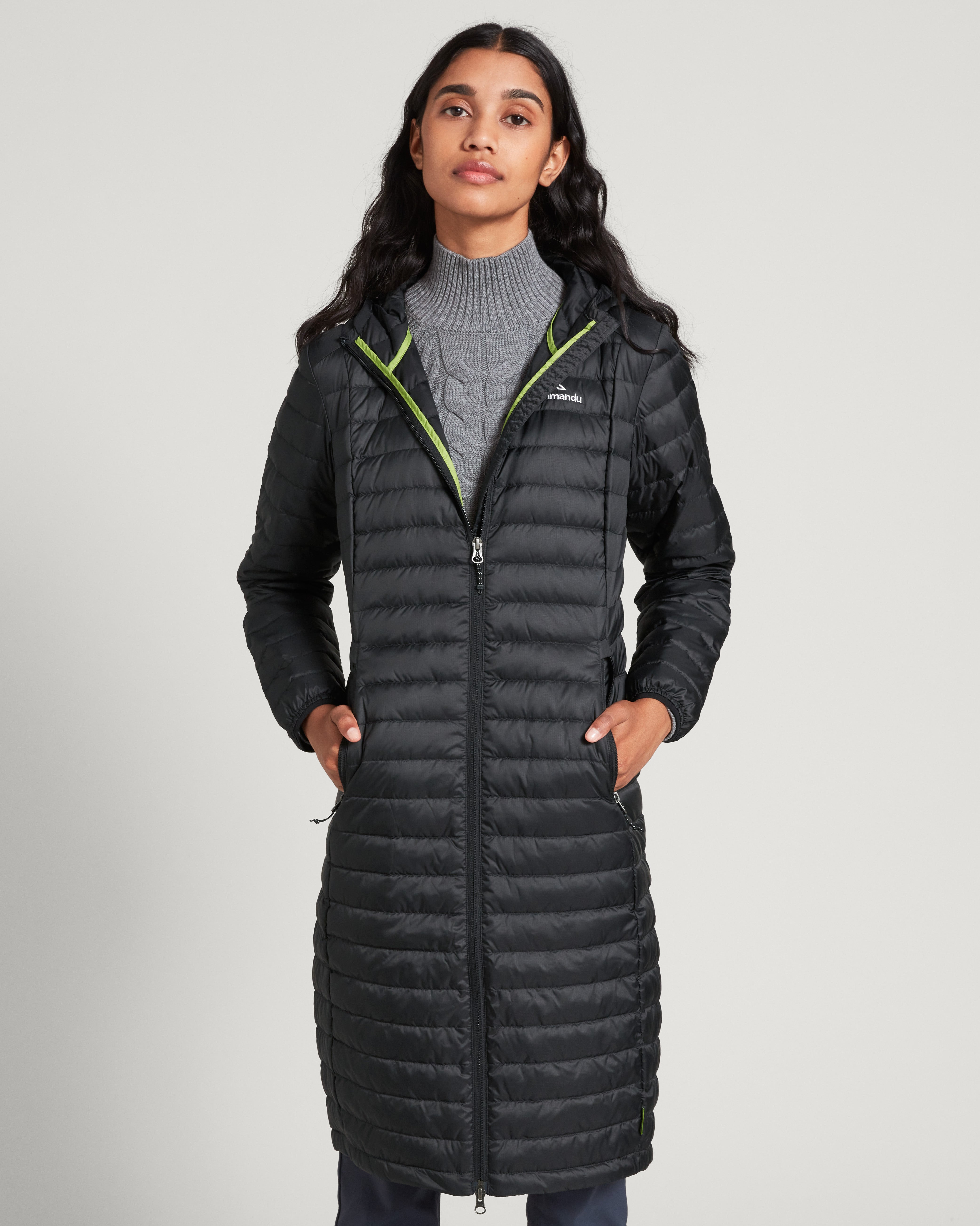 Women's Heli Down Parka Jacket - Waterproof Winter Coat for Extreme Cold Weather - Black - Perfect for Skiing, Snowboarding & Outdoor Adventures