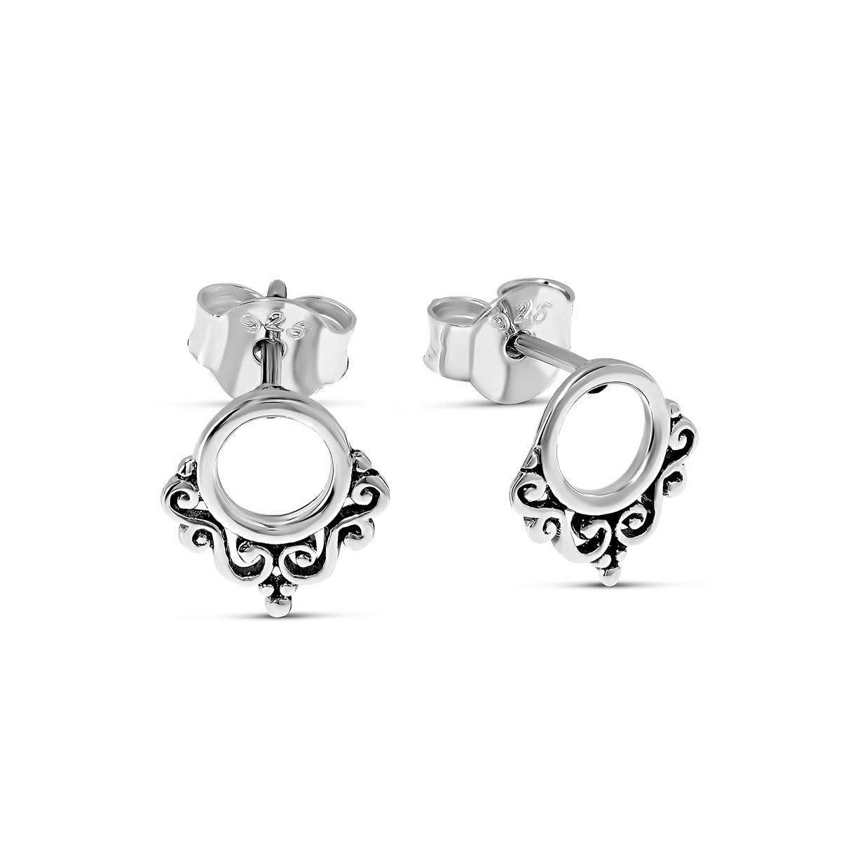 Dainty Mehendi Archway Stud Earrings for Women - Elegant Indian Bridal Jewelry for Weddings, Parties & Festive Occasions