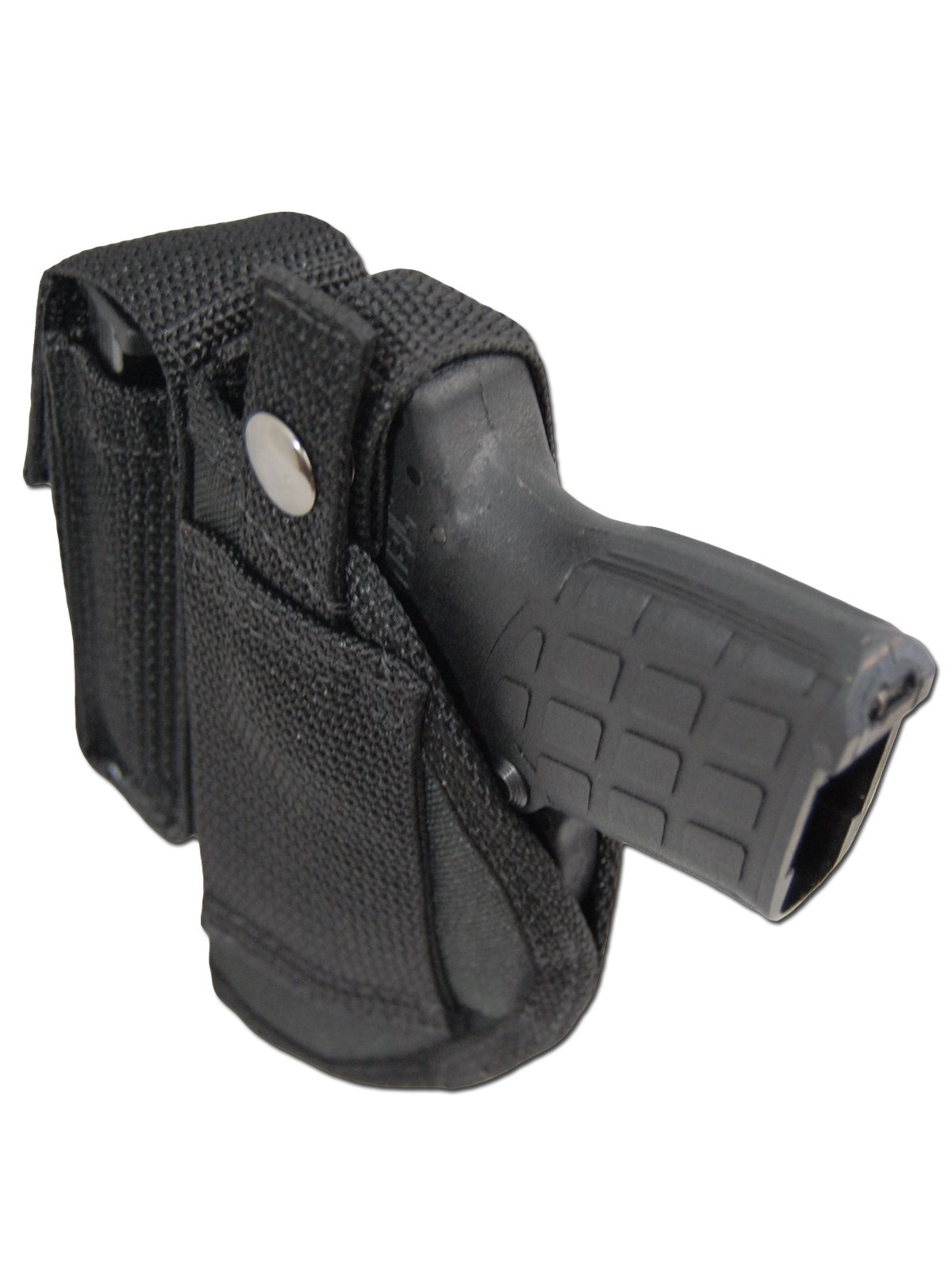 Barsony Concealed Carry Belt Loop Holster with Magazine Pouch - Fits .380, Ultra Compact 9mm, 40 & 45 Pistols - Perfect for Everyday Carry, Range Training & Outdoor Activities