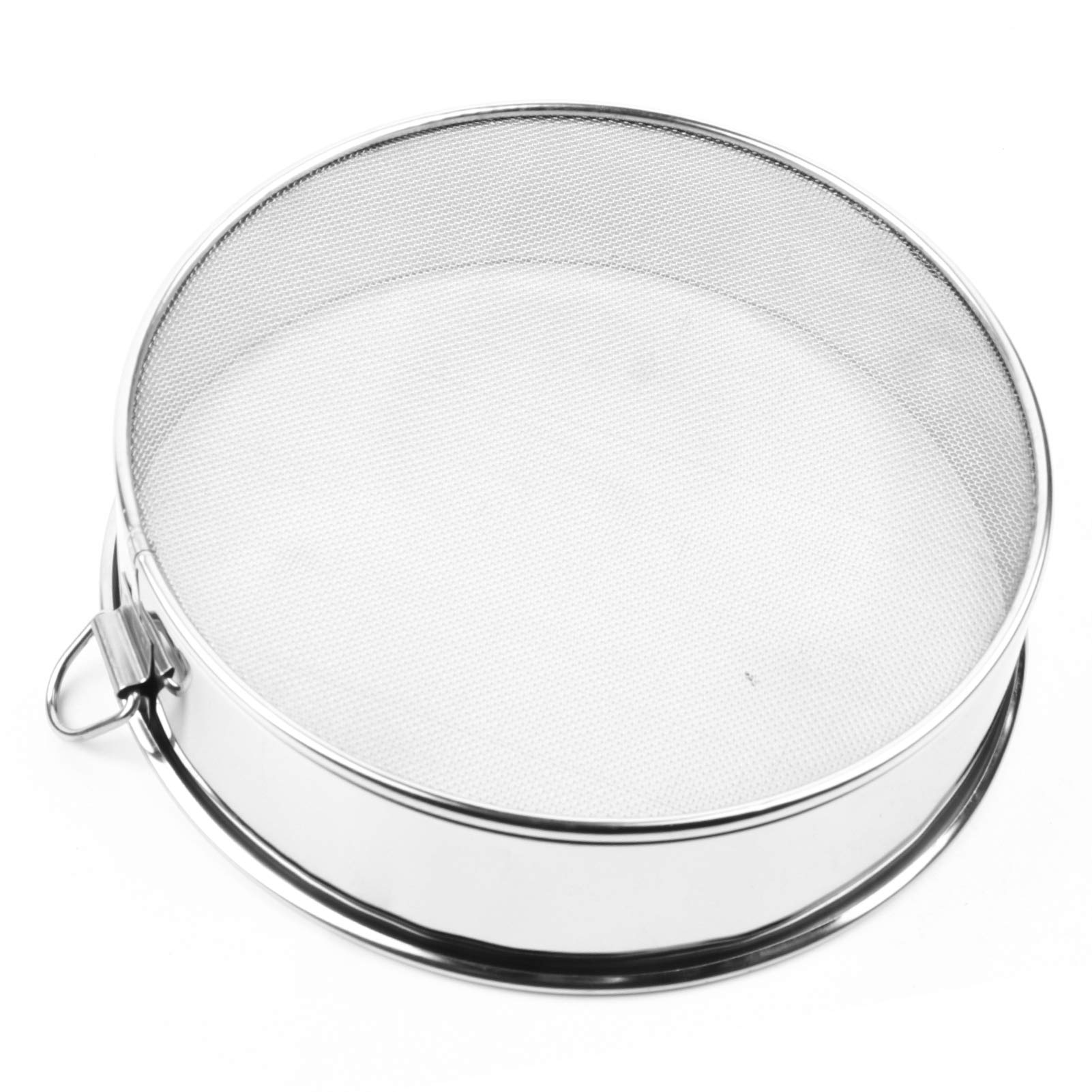 Premium Stainless Steel Flour Sifter with Fine Mesh - Round Baking Strainer for Home Kitchen, Perfect for Sifting Flour, Powdered Sugar & Dry Ingredients - Ideal for Baking Cakes, Cookies & Pastries