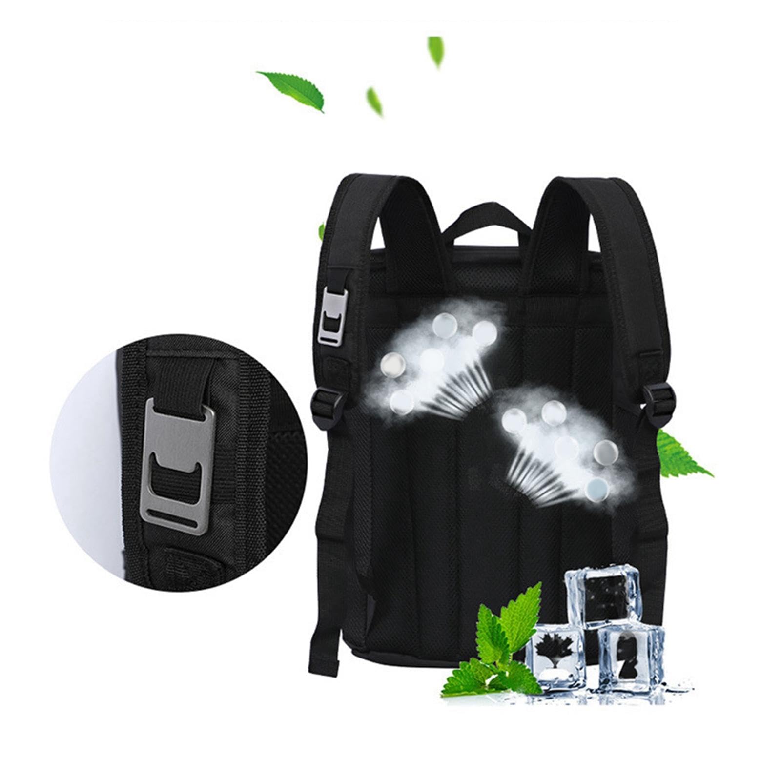 CALANDIS® Insulated Backpack Cooler with Adjustable Shoulder Straps - Thermal Lunch Bag for Picnic, Beach, Camping & Outdoor Activities - Black (1 Pack) | Perfect for Hiking, Tailgating & Travel