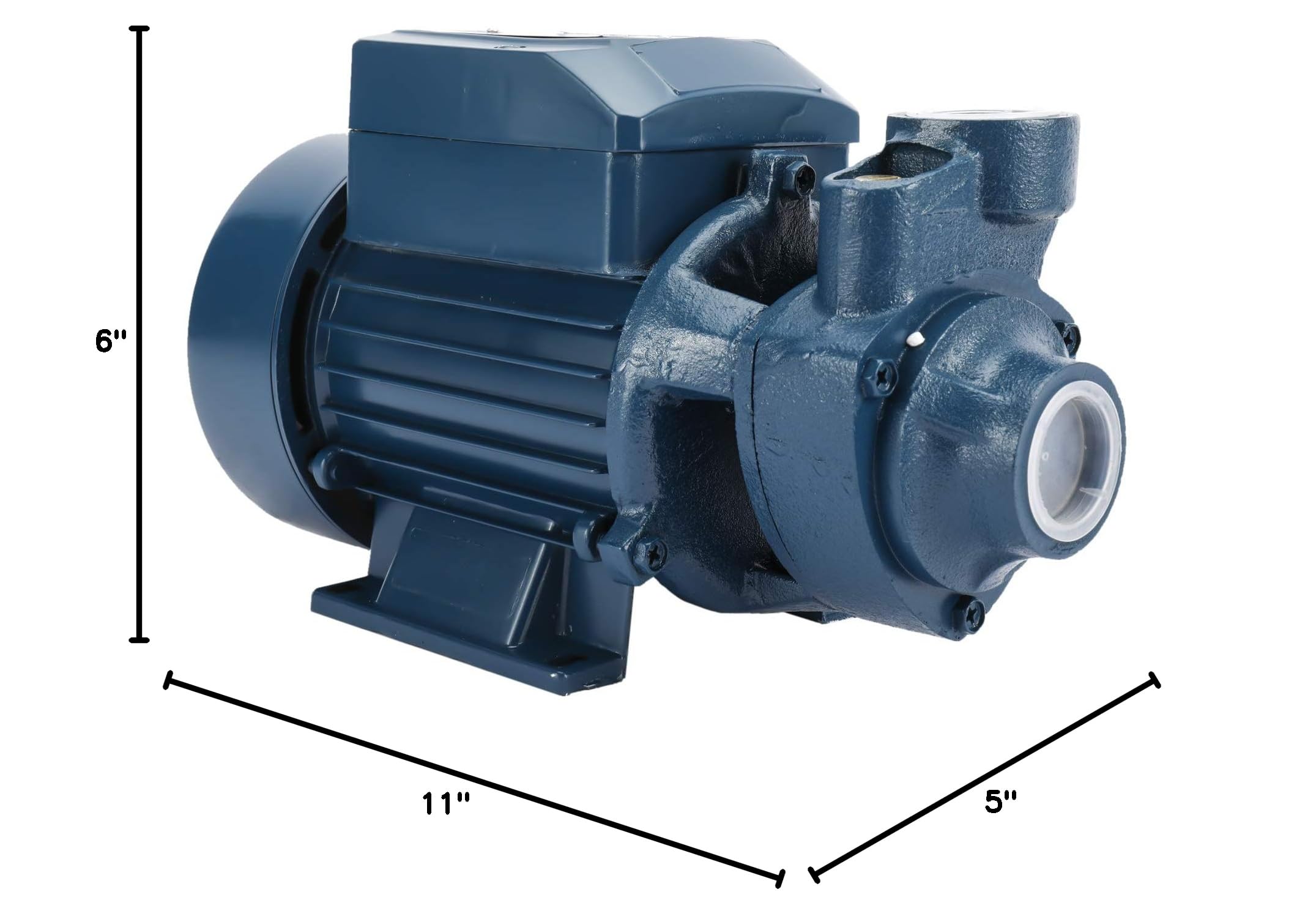 KUNTEC 1/2HP Centrifugal Clear Water Pump - Electric Industrial Grade for Farm, Pool & Pond Use - Perfect for Irrigation, Water Transfer and Fountain Applications