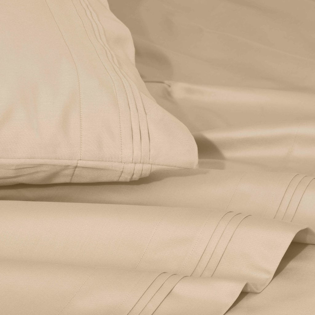 Premium 1000 Thread Count Egyptian Cotton Sheet Set - Eco-Friendly, Breathable & Hypoallergenic - Perfect for Luxury Bedding & Hot Sleepers
