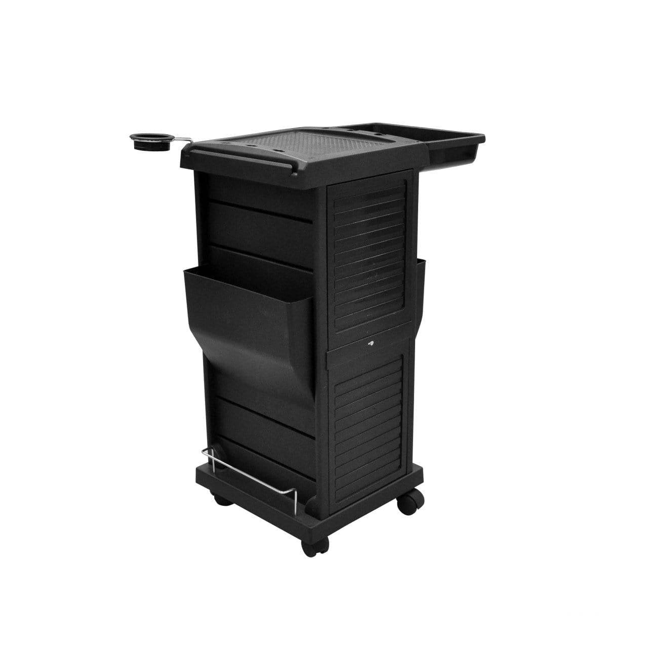 CLAIRE Lockable Salon Trolley Cart - Professional Mobile Storage for Hair Stylists & Beauty Salon Equipment - Perfect for Salon Tools, Hair Products & Cosmetics Organization