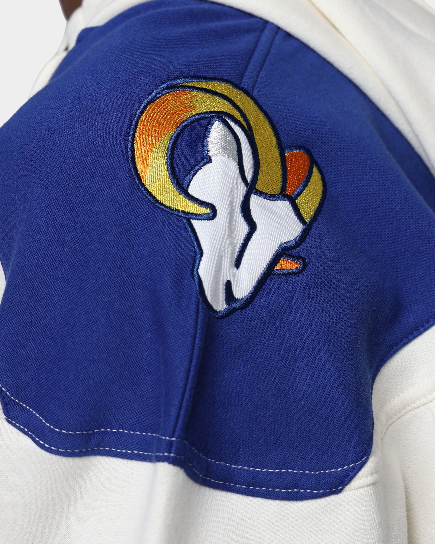 47 Brand Los Angeles Rams Superior Lacer Hoodie Cream - NFL Team Fan Apparel for Men & Women - Perfect for Game Day, Tailgating & Casual Wear