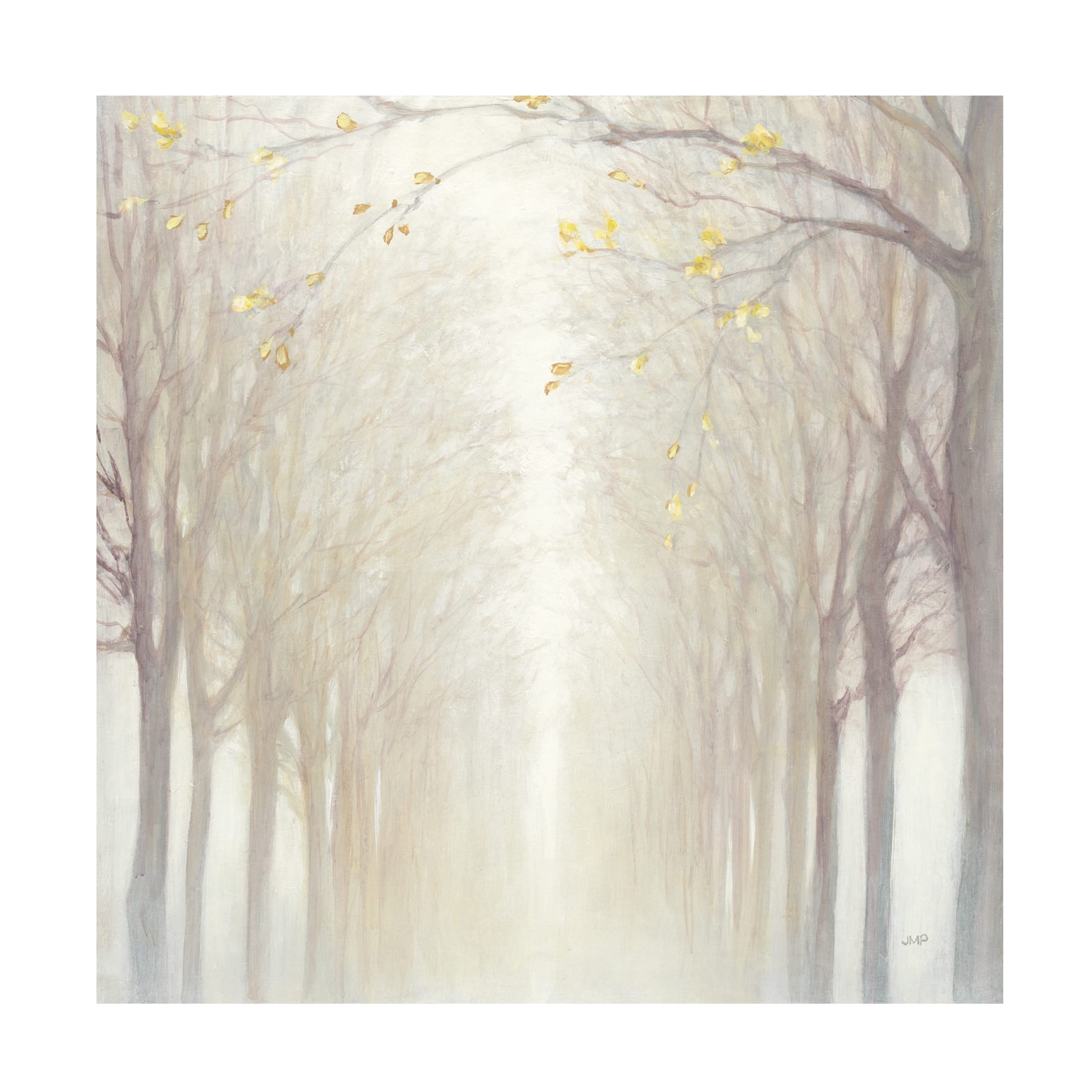 Julia Purinton 'Misty' Canvas Wall Art Print - Modern Abstract Landscape Painting for Living Room, Bedroom & Office Decor