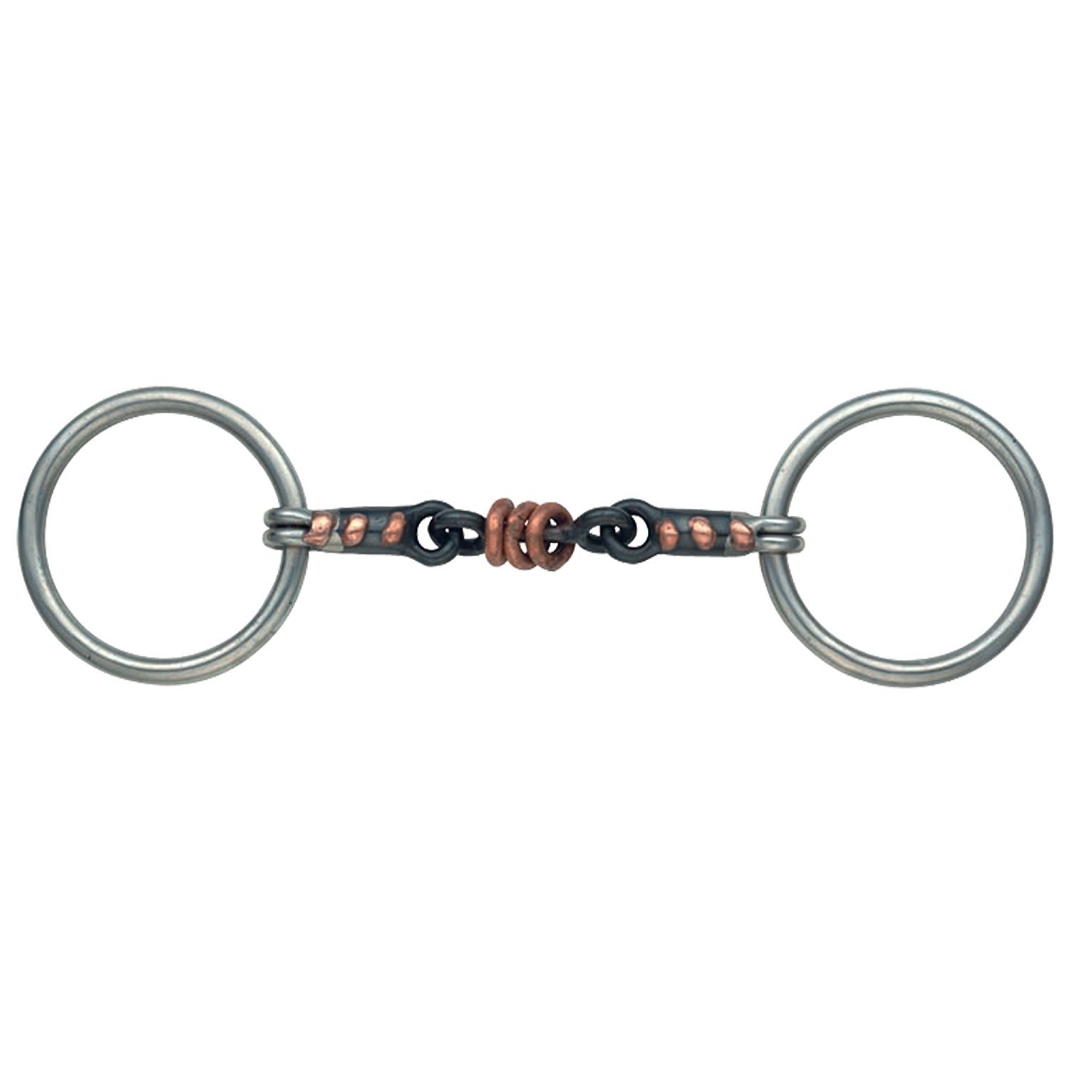 Shires Equestrian Sweet Iron Copper Roller Snaffle Bit - Comfortable Horse Training Bit for Dressage & Jumping - Perfect for Gentle Control & Improved Salivation