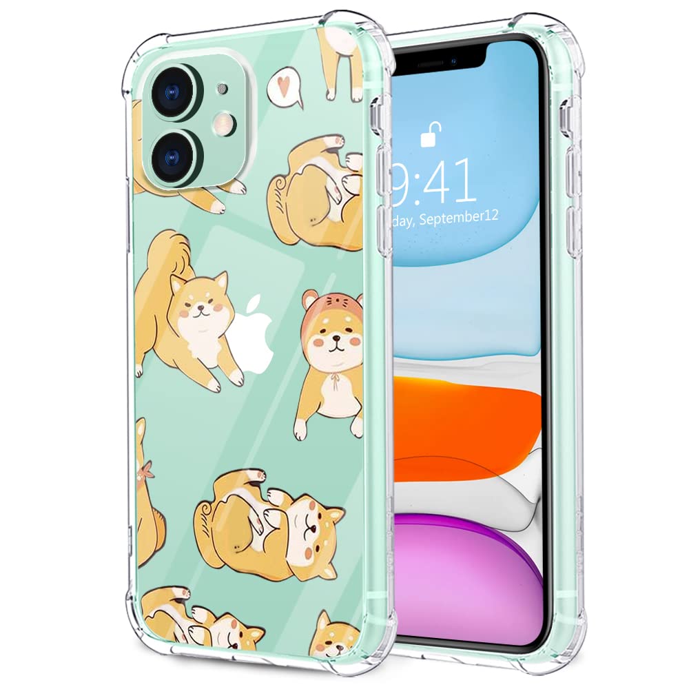 MAYCARI Corgi Dog iPhone 11 Pro Case - Cute Animal Clear TPU Protective Cover | Slim Flexible Shockproof Scratch-Resistant | Perfect for Daily Use, Work & Outdoor Activities