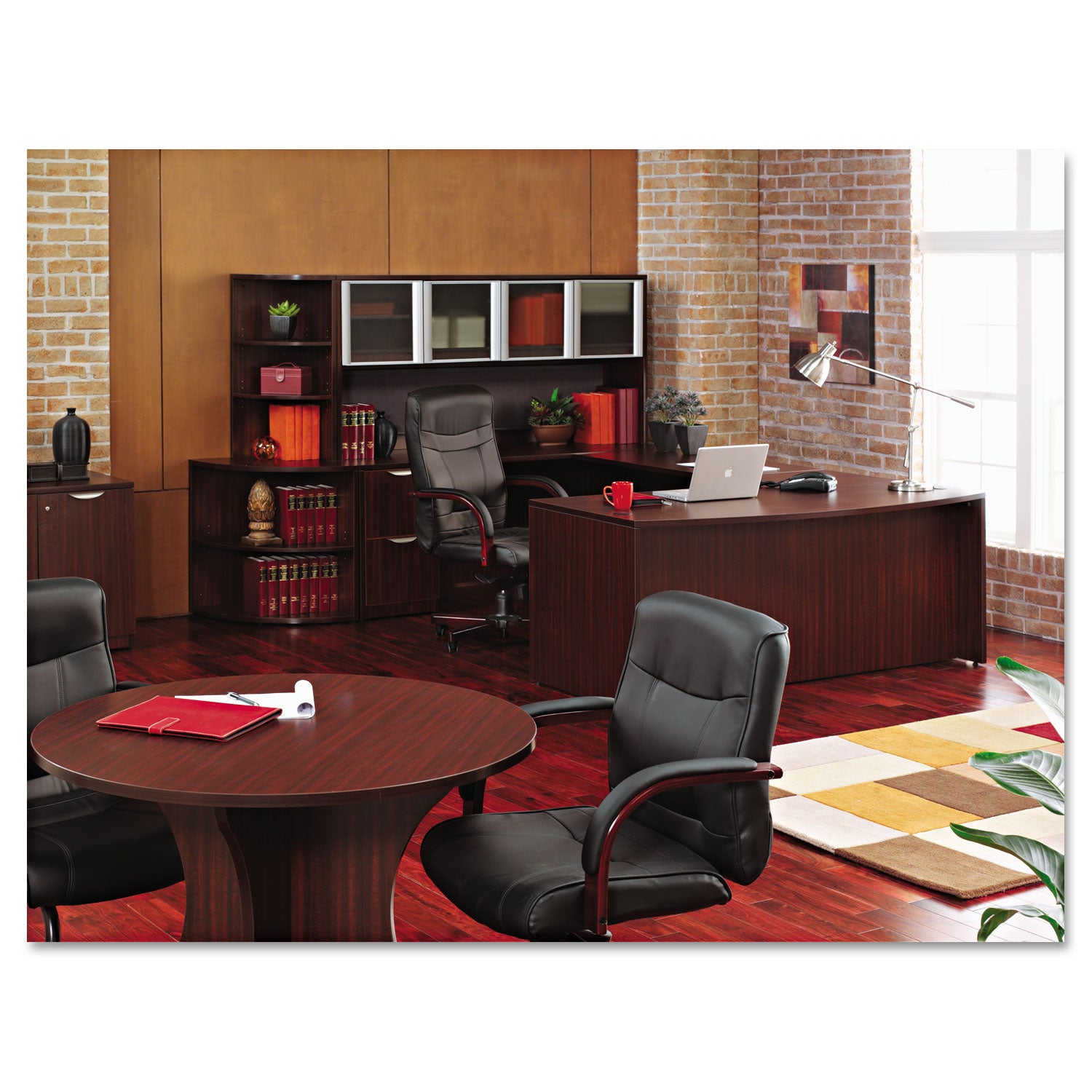 Alera® Glass Door Set with Silver Frame for 72