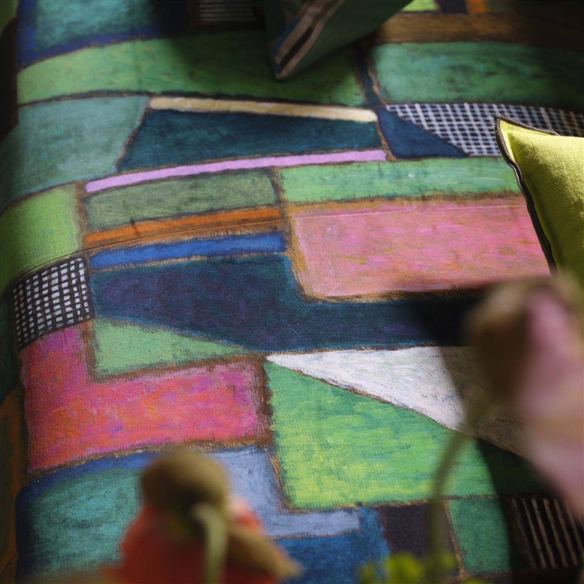 Raku Emerald Velvet Fabric - Premium Soft Upholstery Material for Sofas, Curtains & Home Decor | Luxury Green Velvet Fabric for DIY Crafts, Fashion & Interior Design