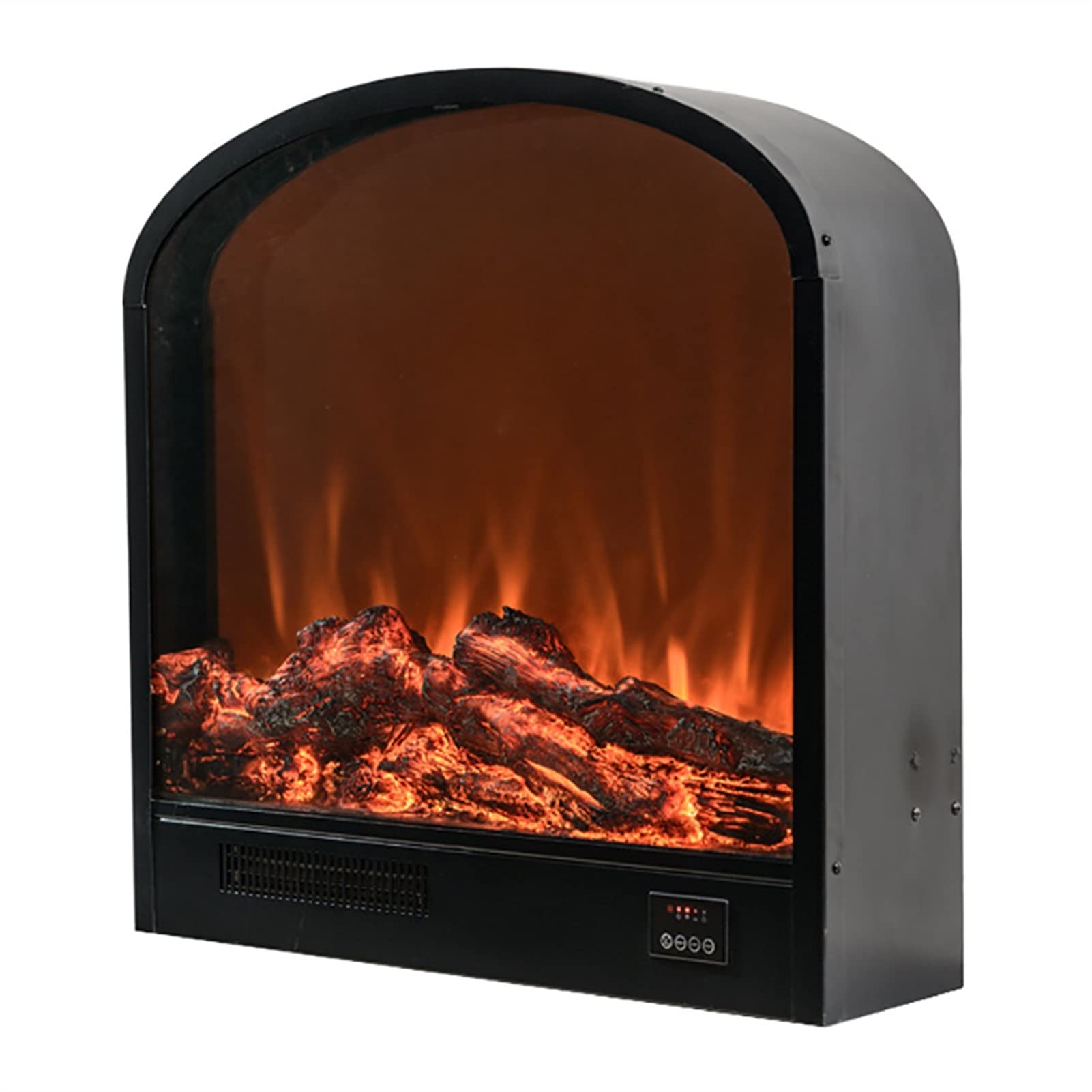 Electric Fireplace Insert with Adjustable Flame & Remote Control - Recessed LED Heater for Home Decor - Perfect for Living Room, Bedroom & Office Warming