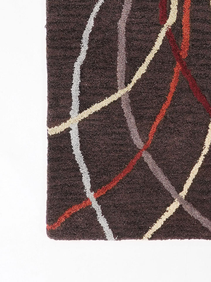 ChicBurst Hand Tufted Wool Area Rug - Soft Modern Boho Rug for Living Room, Bedroom & Nursery - Non-Slip Comfortable Floor Mat for Home Decor