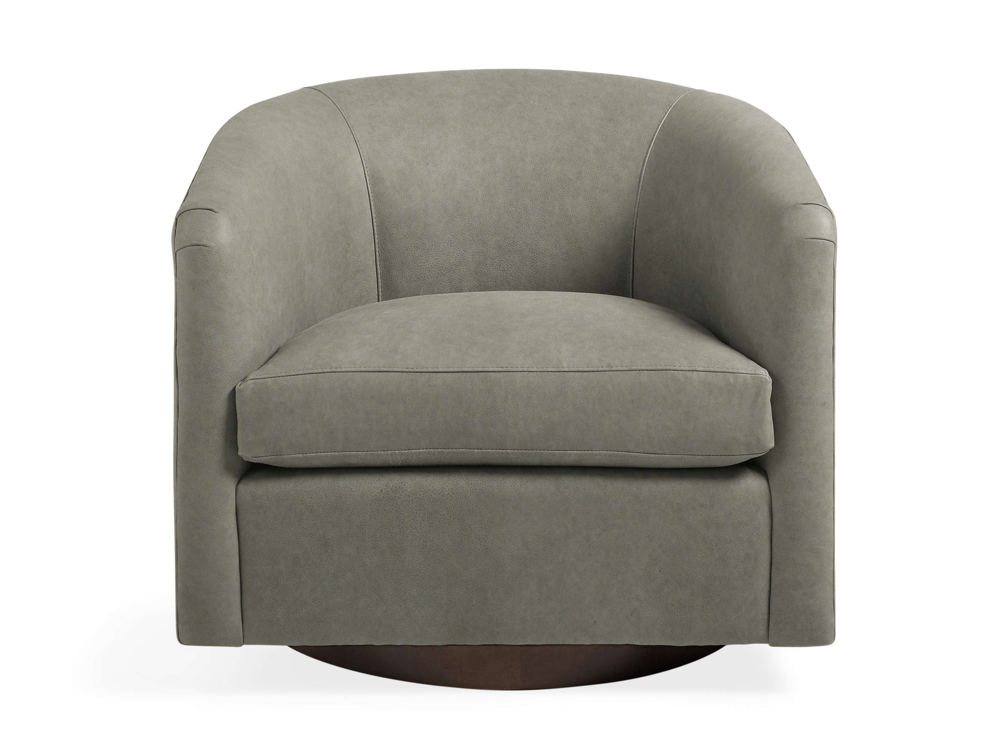 Bowan Genuine Leather Swivel Chair - 360 Degree Rotating Office Chair with Adjustable Height - Perfect for Home Office, Study Room & Executive Workspace