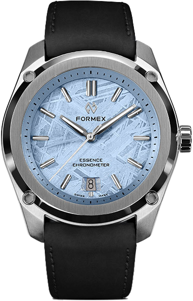 Formex Essence ThirtyNine Chronometer COSC Certified Space Glacier Special Edition Men's Watch with Genuine Leather Strap - Luxury Swiss Timepiece for Business, Gifting & Special Occasions