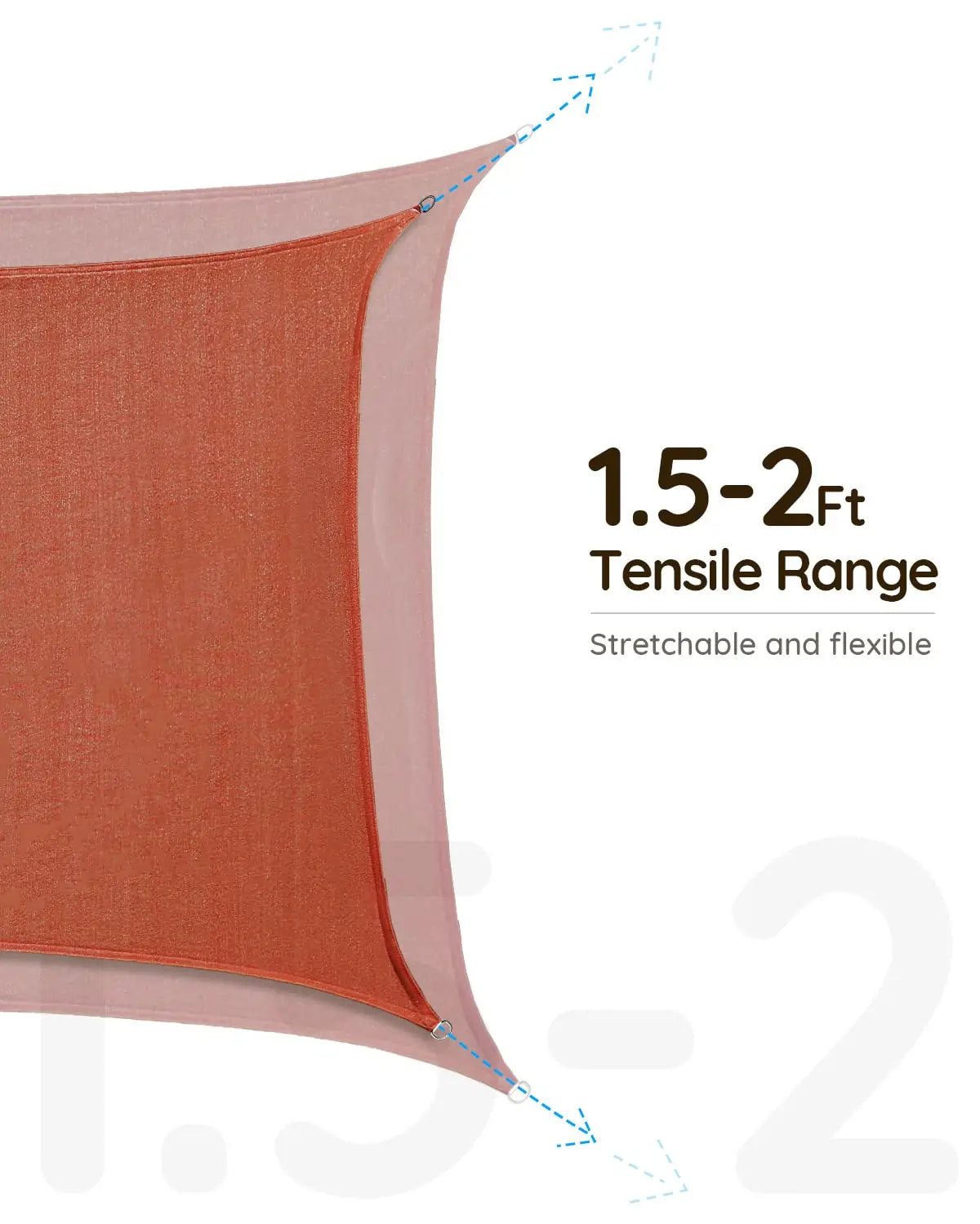 26' x 20' Rectangle Sun Shade Sail - UV Protection Outdoor Canopy for Patio, Garden, Pool & Backyard - Waterproof & Durable Shade Cloth for Sun Shelter