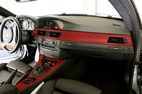 VVIVID® XPO Red Carbon Fiber Vinyl Wrap Roll - 5ft x 25ft with Air Release Technology - Perfect for Car, Motorcycle & Laptop Customization