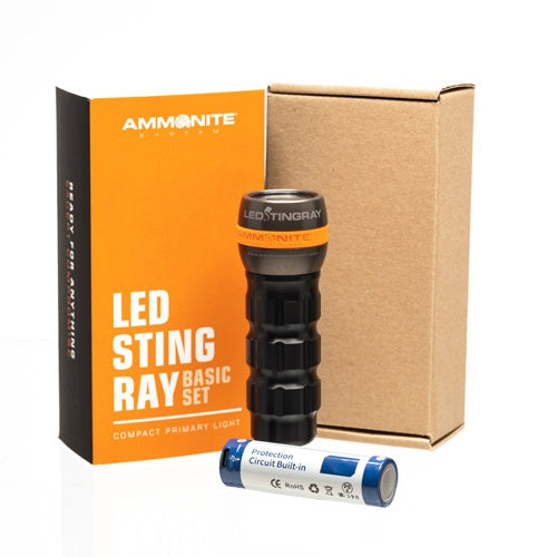 Ammonite LED Stingray MKII Basic Set - Professional Underwater Photography Lighting Kit for Scuba Diving, Marine Exploration & Aquarium Shooting