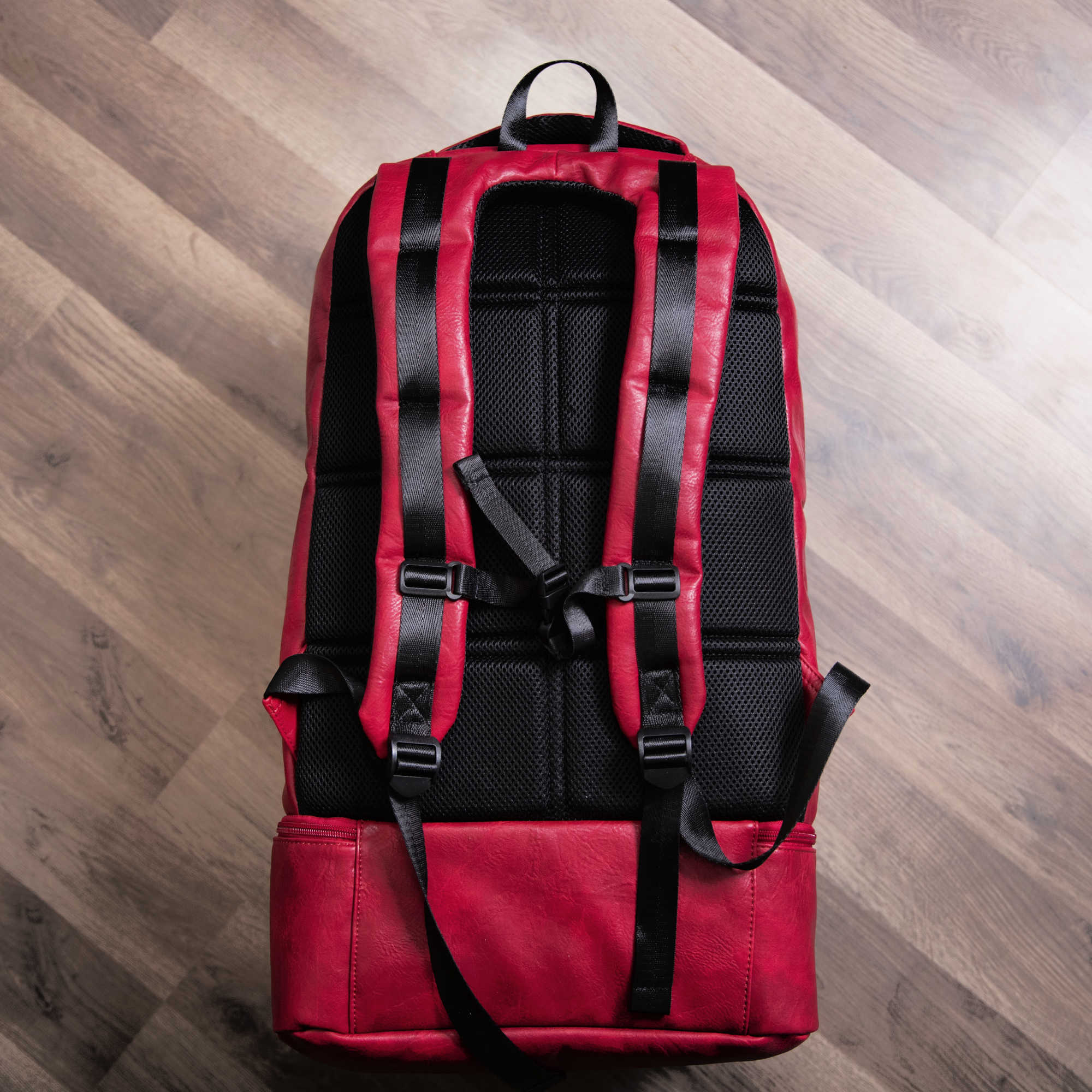 Premium Maroon Leather Carry-On Backpack - Patented Signature Design for Travel & Business - Perfect for Airplane, Commute & Weekend Getaways