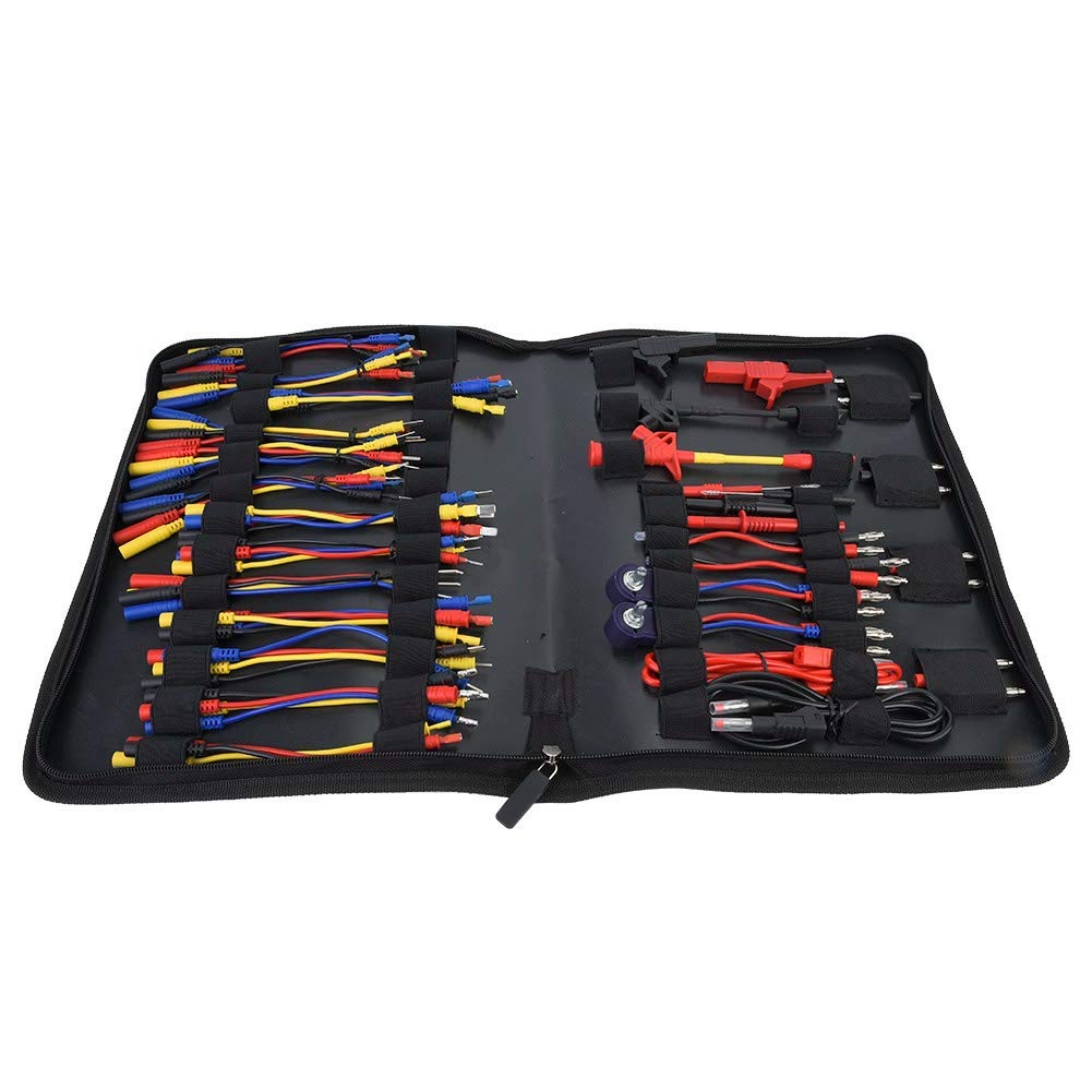 SH-CHEN 70Pcs Durable Multimeter Test Lead Kit with Linker Flat Terminals - Essential Automotive & Electrical Testing Tools for Professionals & DIY Enthusiasts - Perfect for Car Repairs, Home Wiring & Electronics Projects