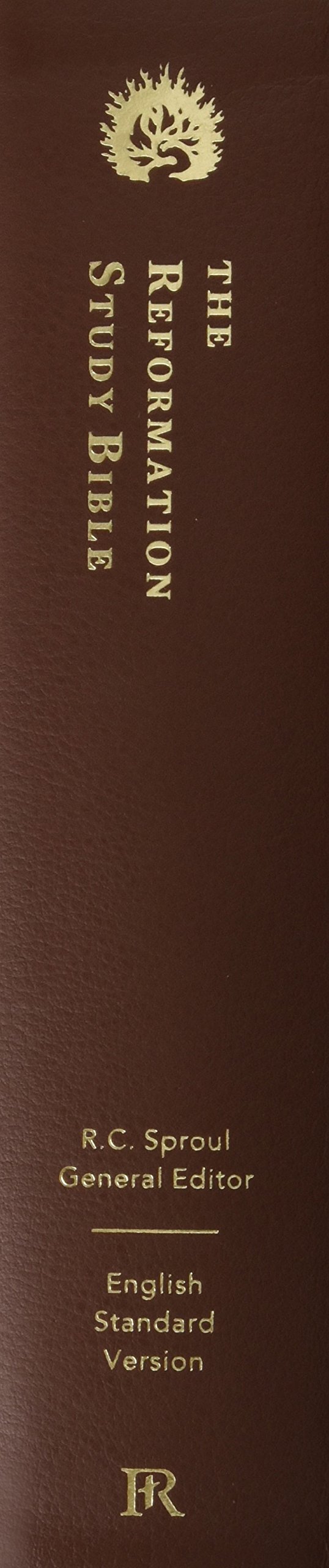 ESV Reformation Study Bible - Genuine Brown Premium Leather Cover - Perfect for Bible Study, Church Services & Christian Devotionals