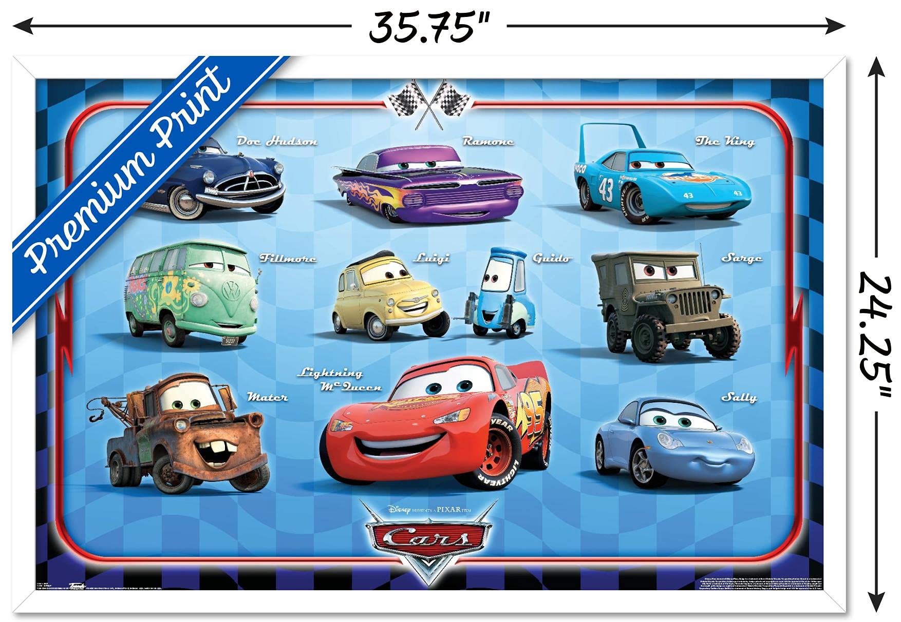 Disney Pixar Cars Wall Poster - 22.375