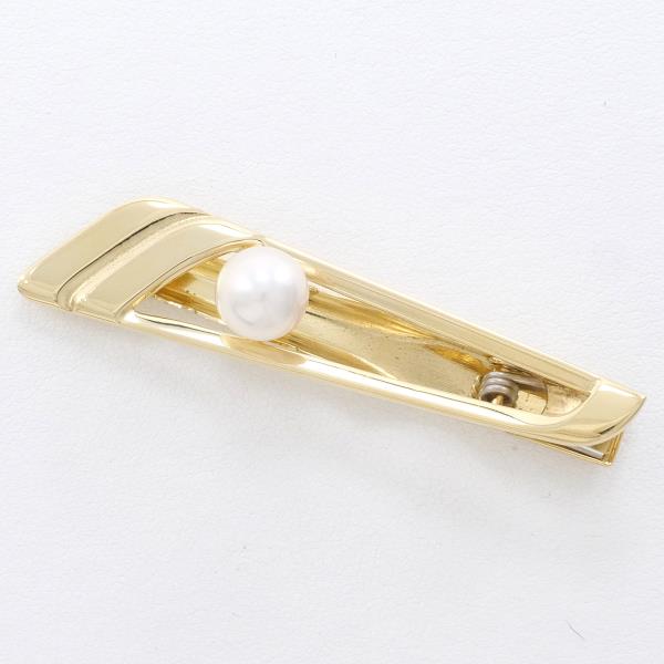 18K Gold Pearl Tie Pin for Men - Vintage Luxury Pearl Tie Clip - Perfect for Weddings, Business & Formal Events