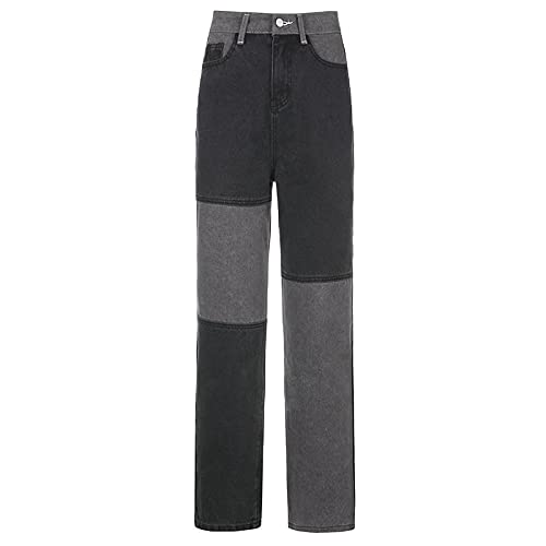 KMBANGI Women's High Waisted Wide Leg Denim Jeans - Straight Fit Casual Baggy Pants for Y2K Streetwear Fashion | Perfect for Everyday Wear, Office Outfits & Trendy Street Style