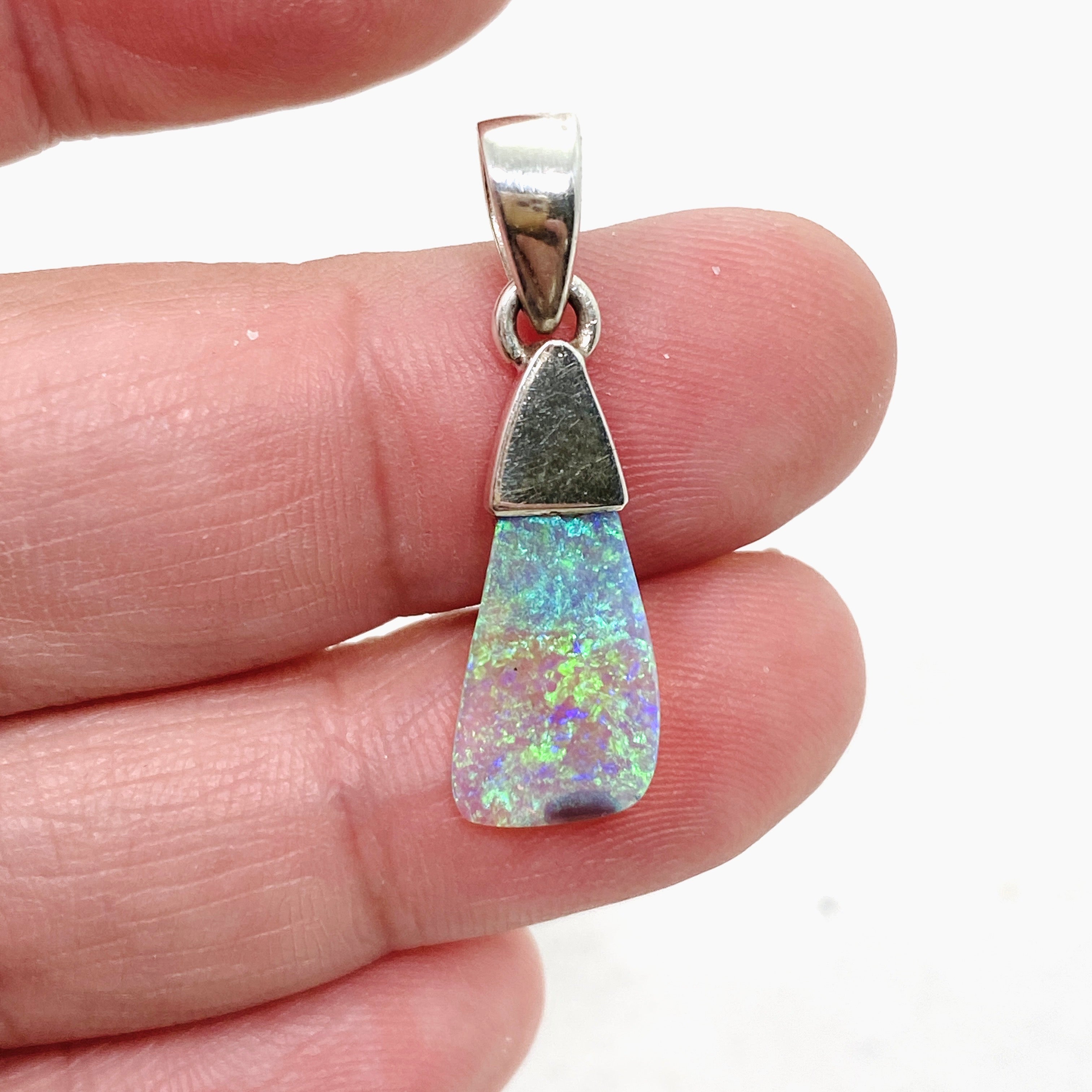Natural Australian Opal Solid Freeform Pendant Necklace PPGJ809 - Unique Handcrafted Jewelry for Women, Perfect Gift for Birthday, Anniversary & Special Occasions