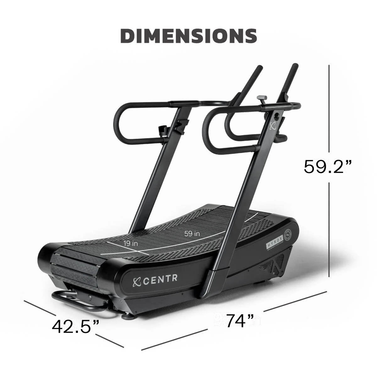 Centr x Hyrox Perform Tread - High-Performance Training Treadmill for CrossFit & Functional Fitness Workouts | Perfect for Home Gym & Professional Athletes