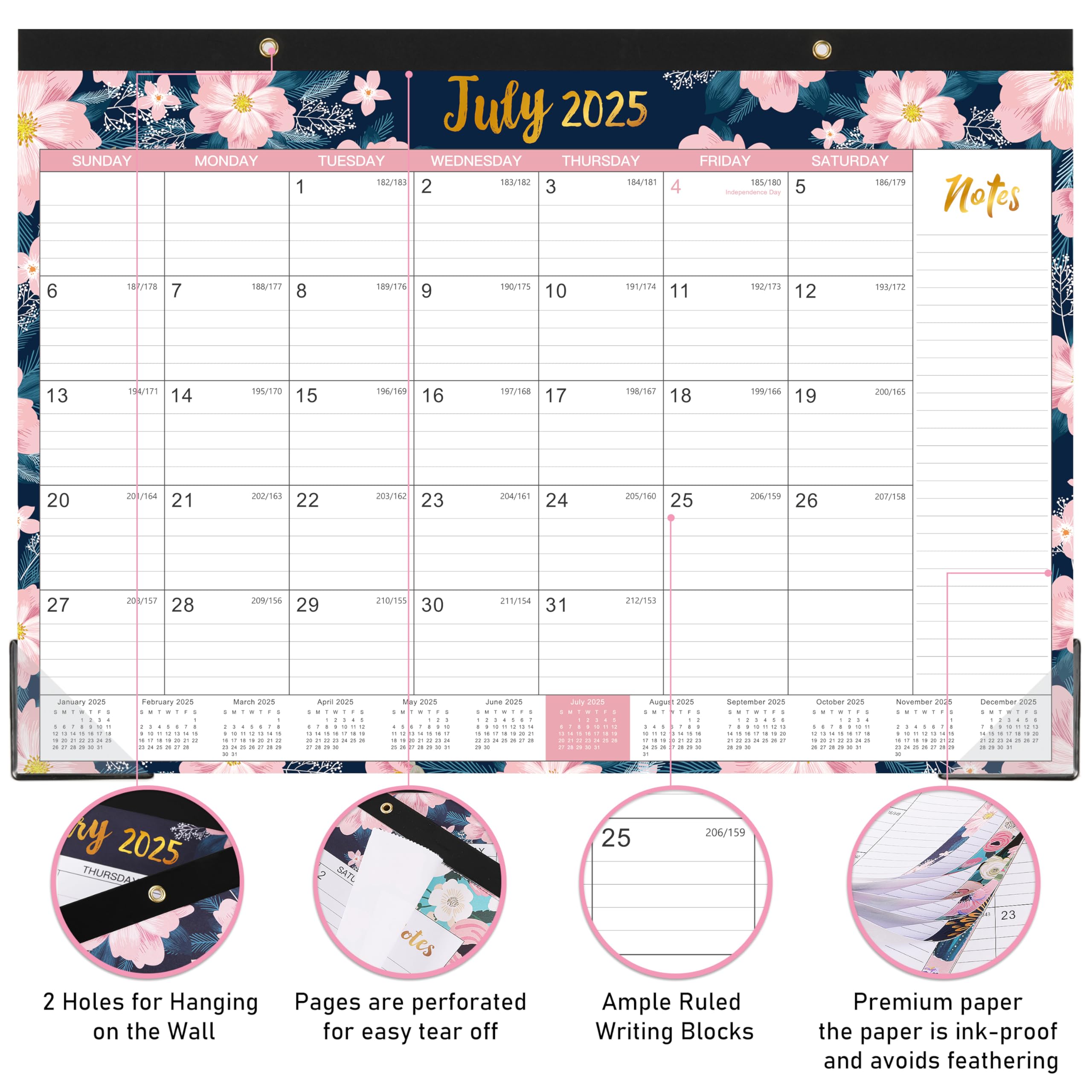 2025 Desk Calendar - 12