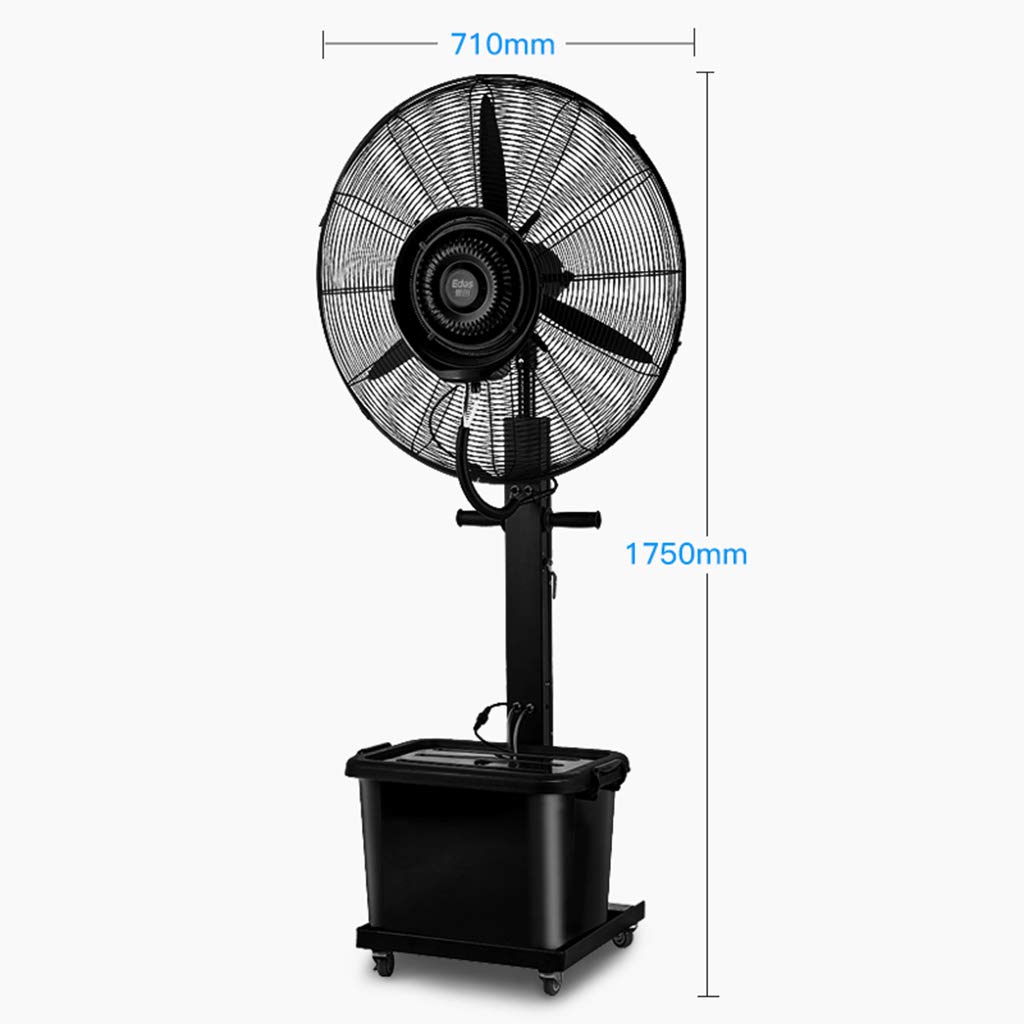 Industrial Floor Fan with Oscillation - Ultra Quiet Standing Pedestal Fan for Large Room Cooling | Perfect for Bedroom, Office, Shop & Home Use | Energy Efficient Air Circulation for Summer Comfort