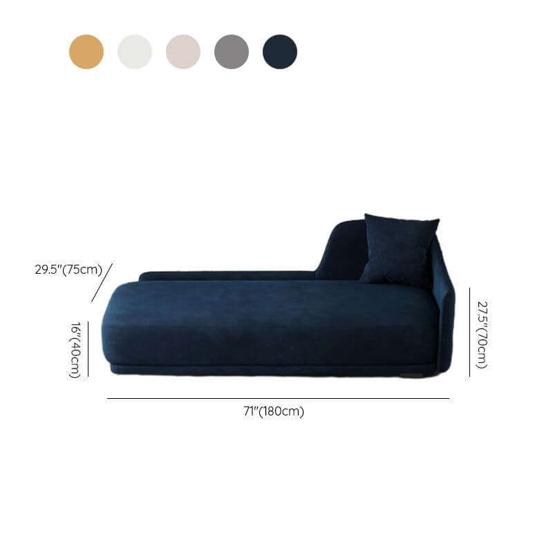 Unfixed Overstuffed Nook Indoor Chaise Lounge with Right/Left Arm - Perfect for Living Room, Bedroom or Reading Nook Relaxation