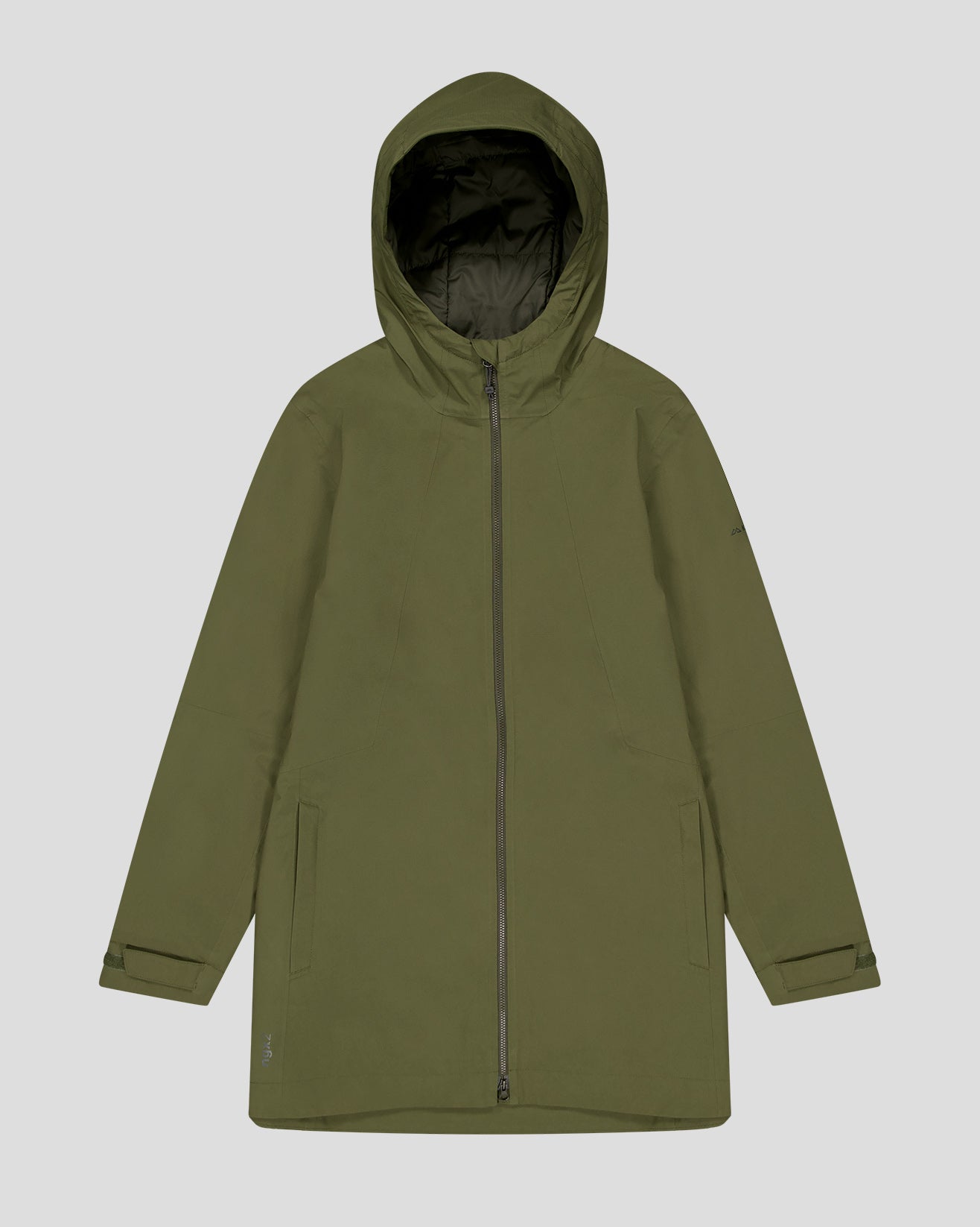 Women's Trailhead 2L novaLOFT Waterproof Rain Parka Jacket - Light Moss Green for Hiking & Outdoor Adventures
