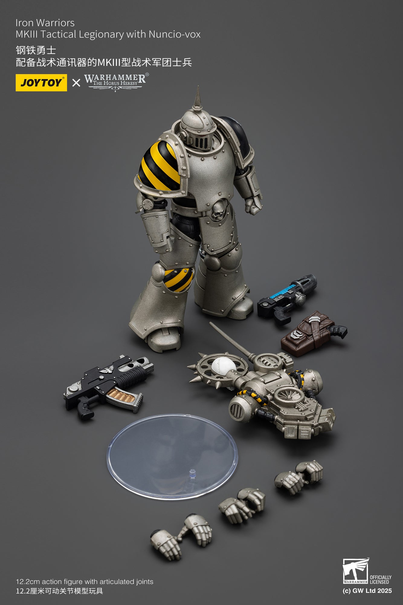 Pre Order 1/18 JOYTOY Warhammer The Horus Heresy Iron Warriors MKIII Tactical Action Figure Set - Perfect for Collectors & Tabletop Gaming