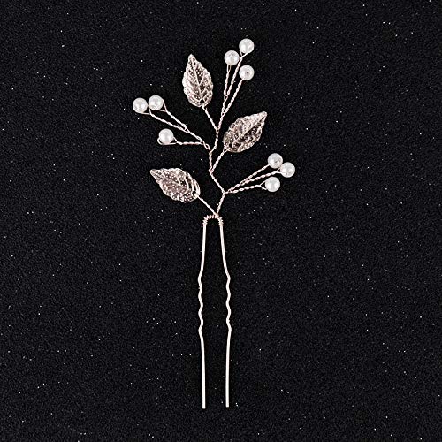 KAIKAI Gold Leaf Hair Pins for Women - Elegant Bridal Hair Accessories, Wedding Hair Sticks, Hair Jewelry for Special Occasions & Everyday Wear