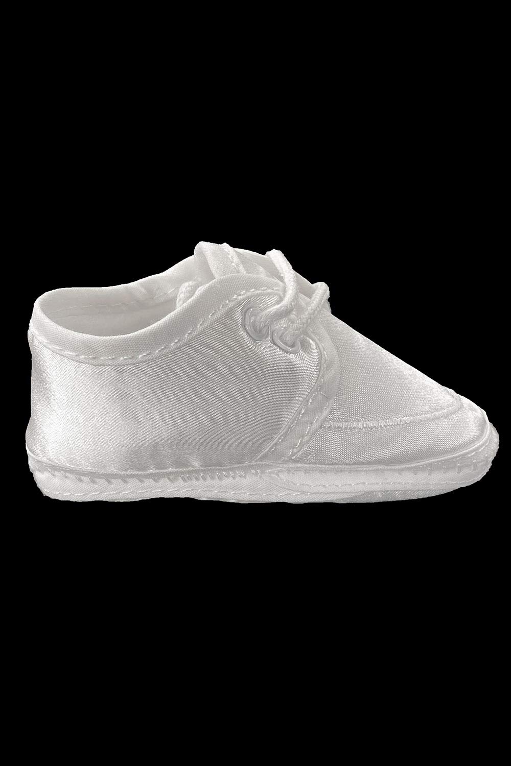 Baby Boy Satin Christening Booties - Soft Formal Shoes for Baptism, First Communion & Special Occasions - Perfect Newborn Gift for Church Ceremonies & Photo Shoots