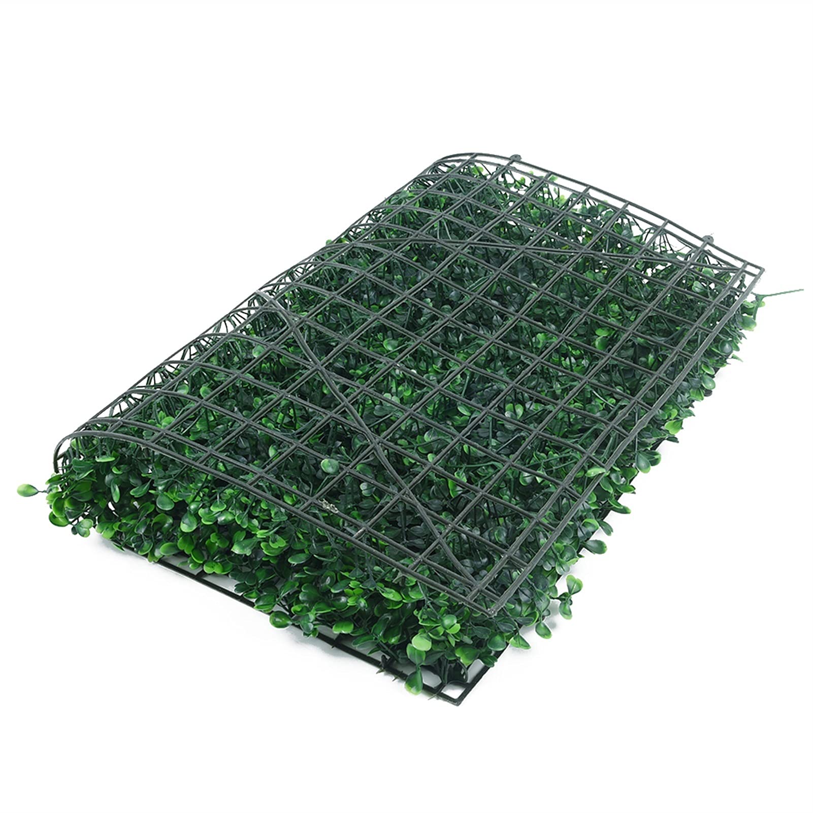 1PCS UV-Resistant Artificial Ivy Hedge Panel - Fake Green Faux Plants for Wall Decor, Wedding Backdrop, Home & Garden Privacy Screen - Retractable Wooden Leaf Design (Color: Green)