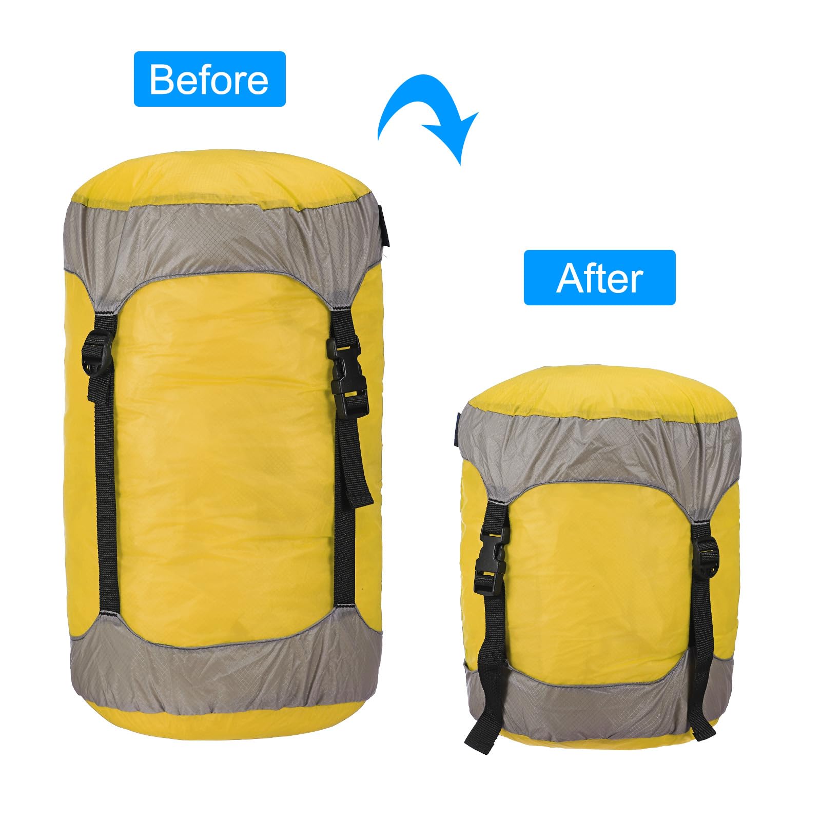 PATIKIL Waterproof Compression Sack for Backpacking & Camping - Lightweight Portable Gear Storage Bag for Outdoor Adventures, Hiking, and Travel