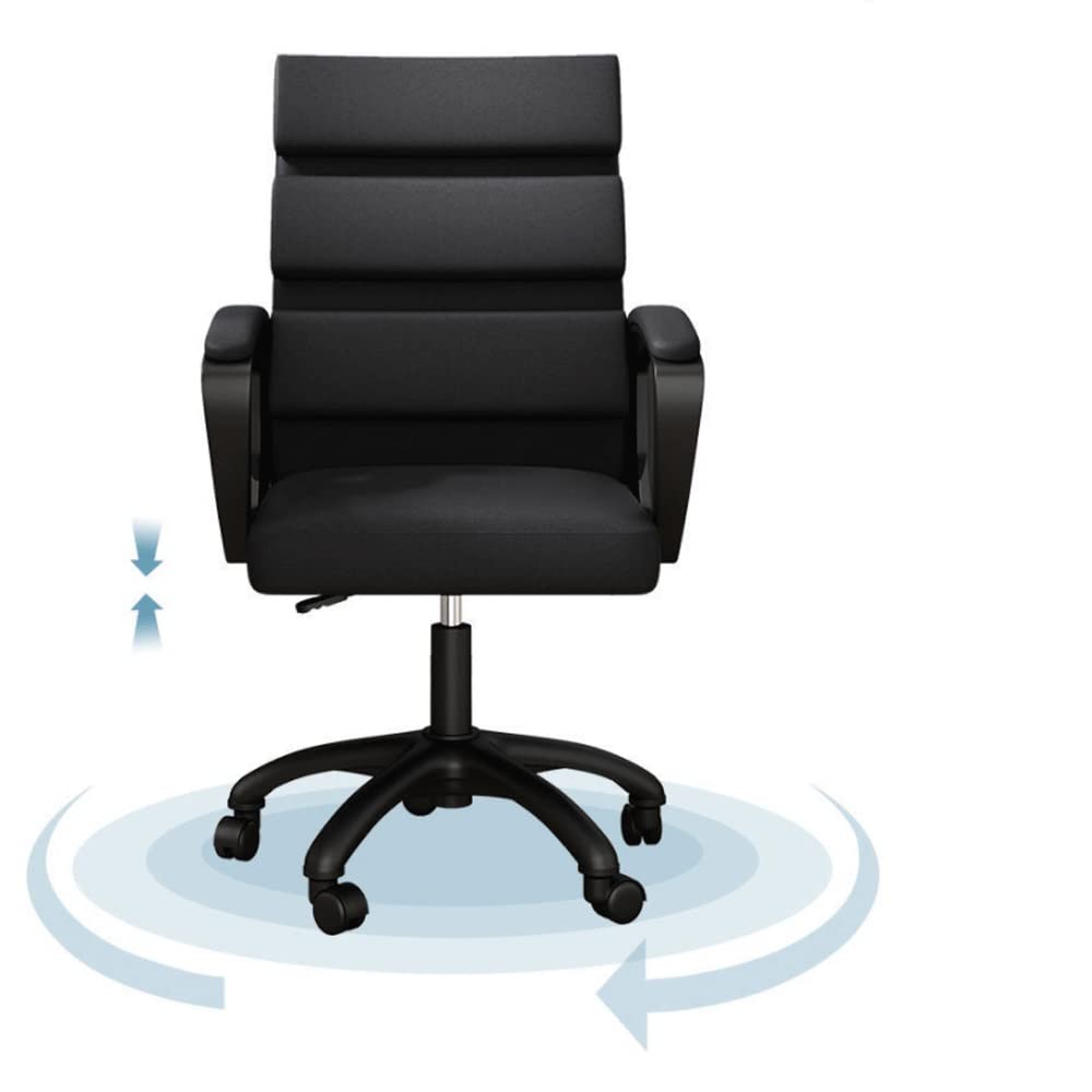 Ergonomic Computer Chair with Backrest - Comfortable Office Desk Chair for Long Hours, Study & Gaming - Adjustable Height, White Starlight (One Size) - Perfect for Home Office, Dorm Room & Workspace