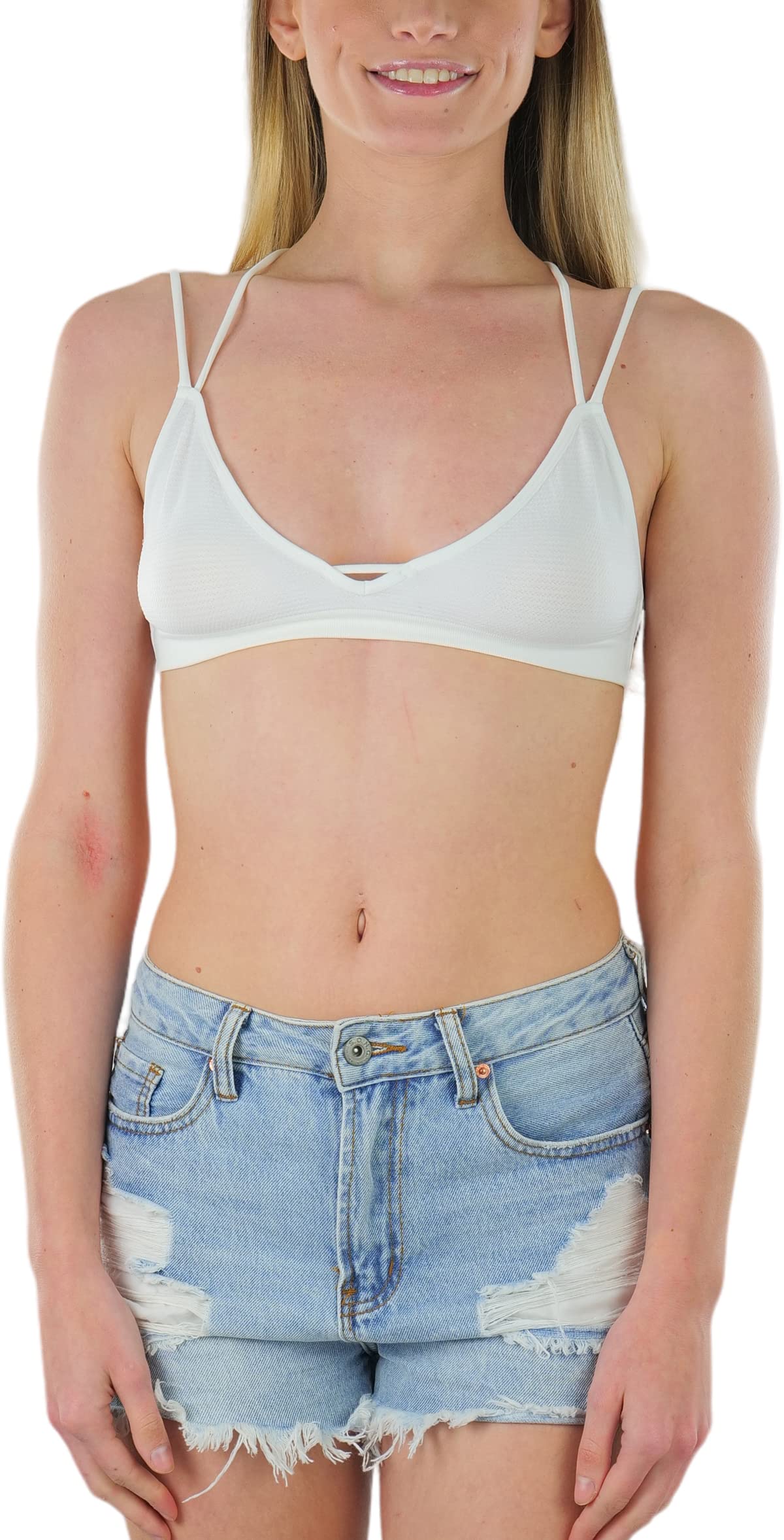 ToBeInStyle Women's Classy Stretch Hourglass Back Bra - Comfortable T-Shirt & Everyday Wear Support for Work, Yoga & Lounge