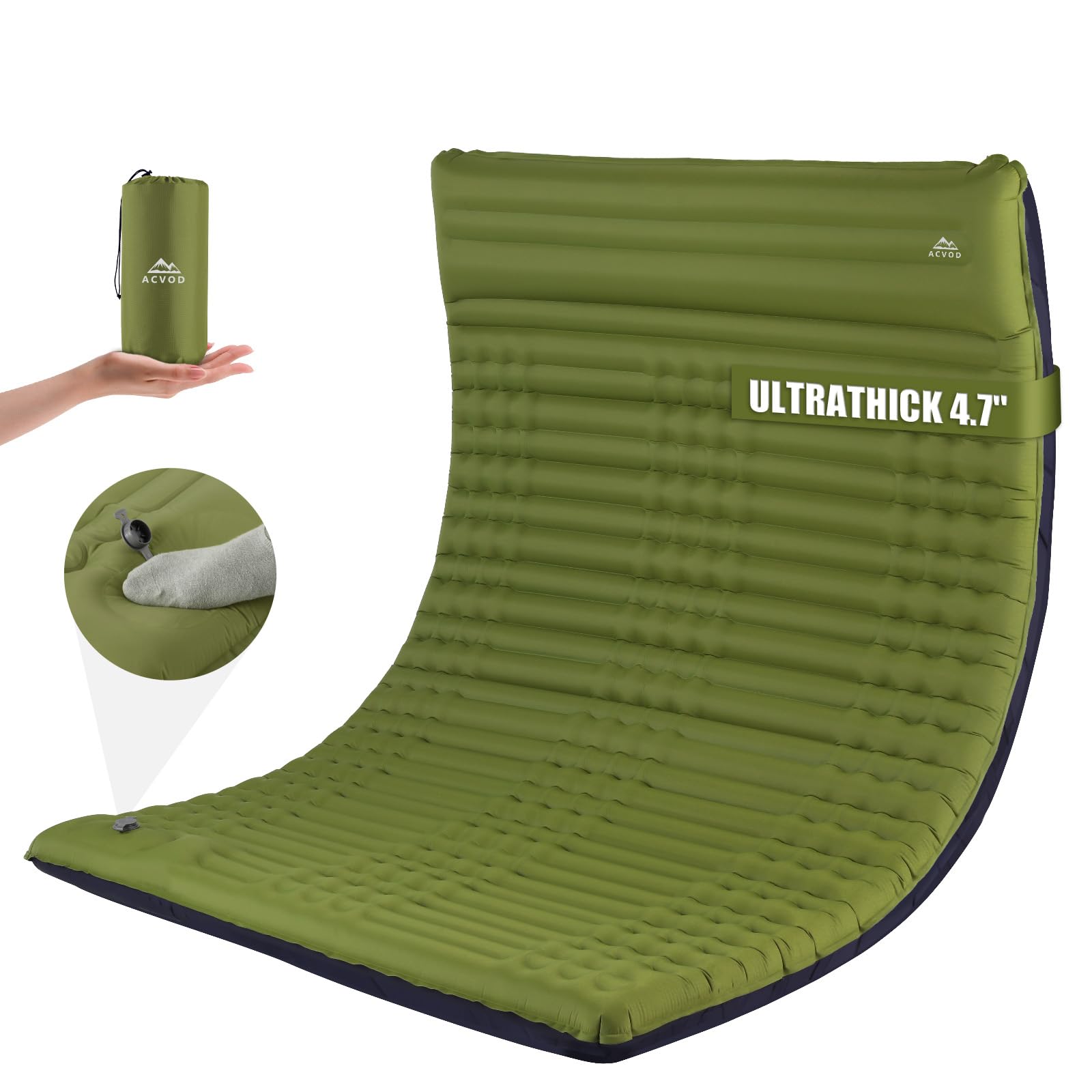 **Self-Inflating Double Sleeping Pad – 4.7