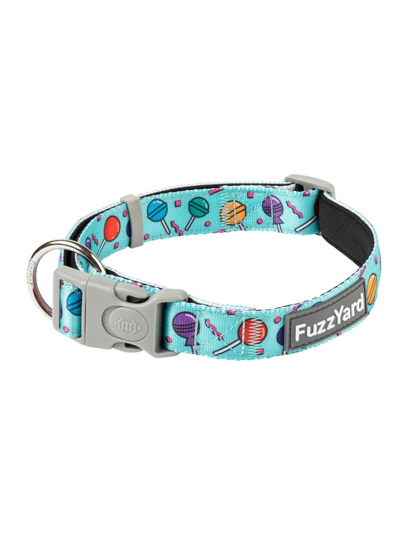 Fuzzyard Pet Collar - Adjustable Dog Collar with 'Hey Suckers!' Print (3 Sizes) - Perfect for Halloween Costumes, Pet Parties & Funny Photo Shoots